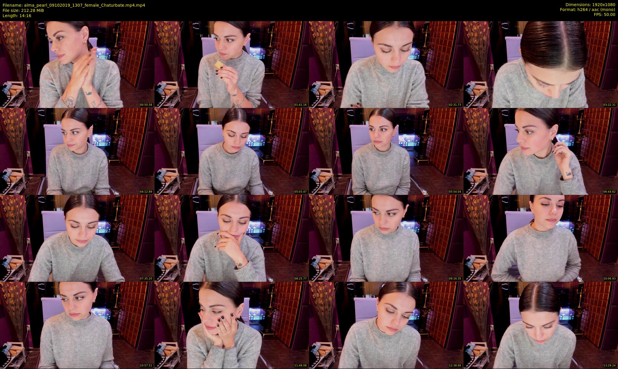 alma_pearl — 15 minute Chaturbate female cam show recording, 1080p, Oct 9, 2019