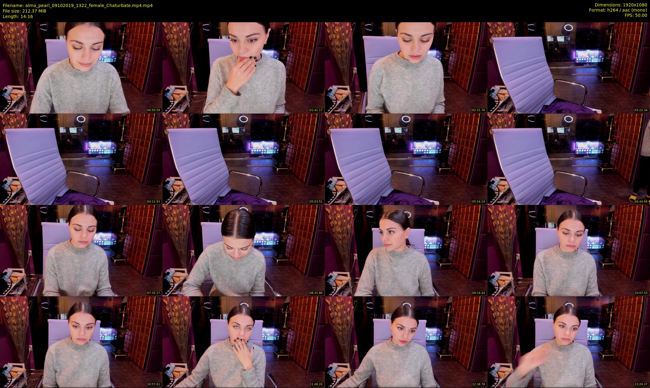 alma_pearl — 15 minute Chaturbate female cam show recording, 1080p, Oct 9, 2019
