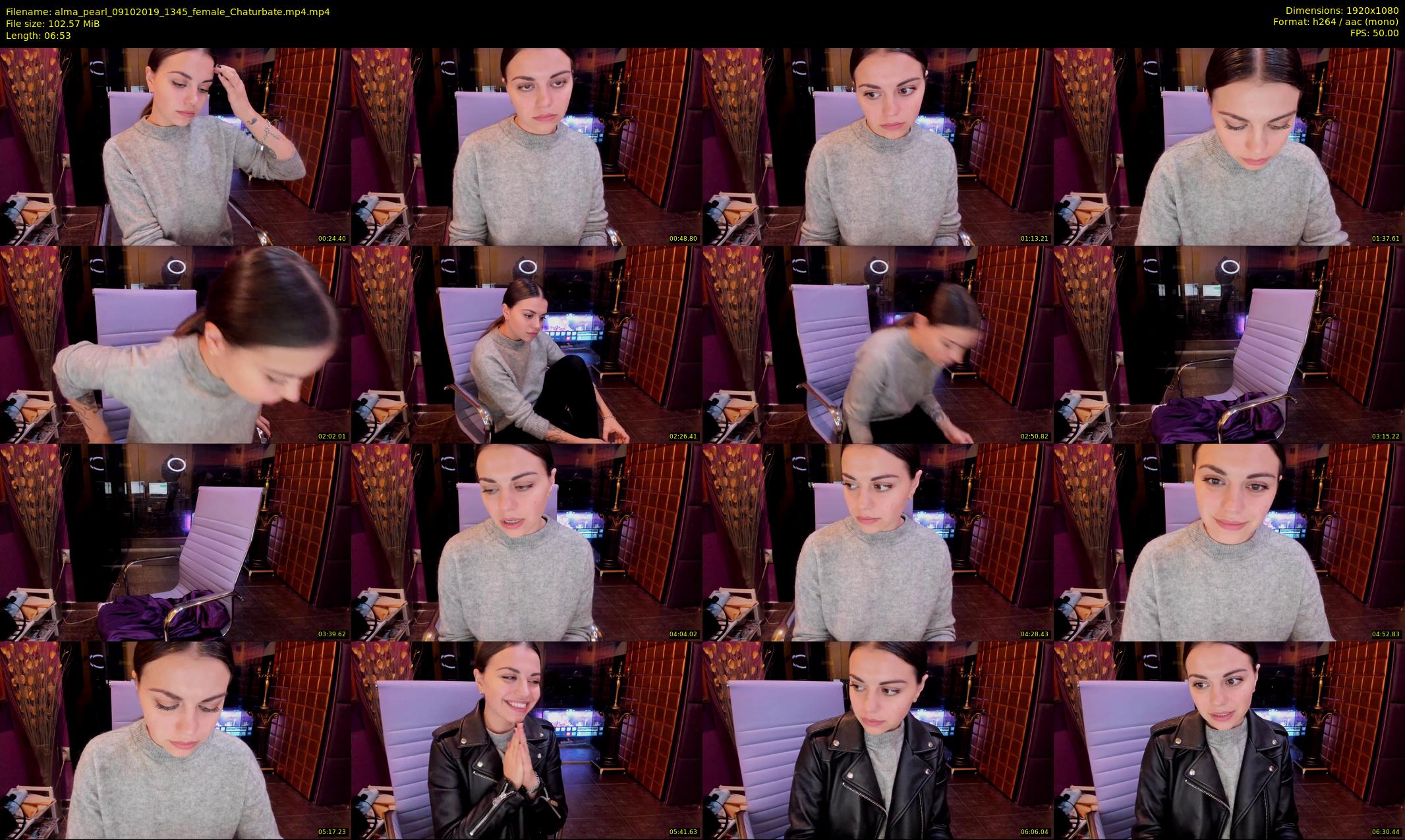 alma_pearl — 7 minute Chaturbate female cam show recording, 1080p, Oct 9, 2019