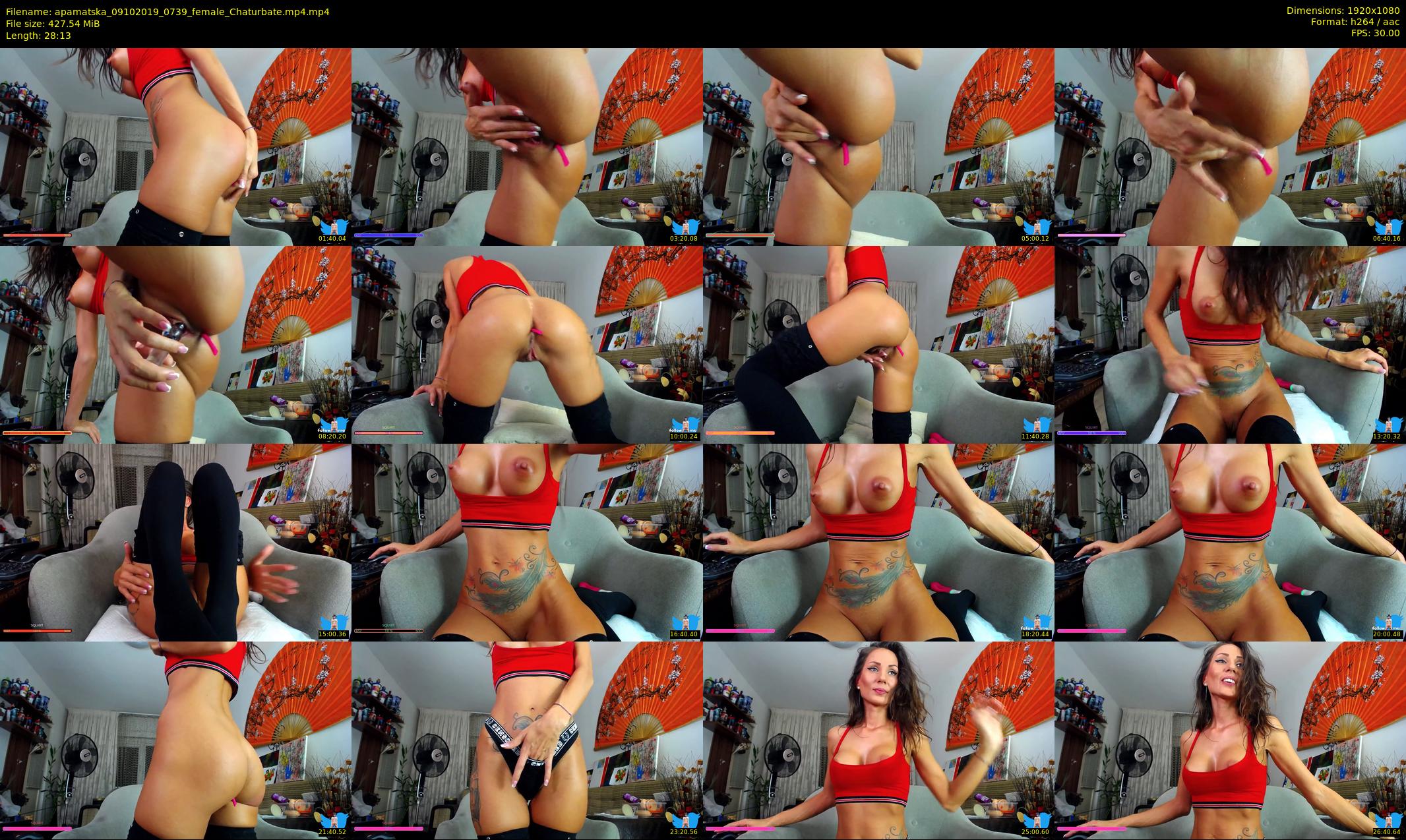 apamatska — 29 minute Chaturbate female cam show recording, 1080p, Oct 9, 2019