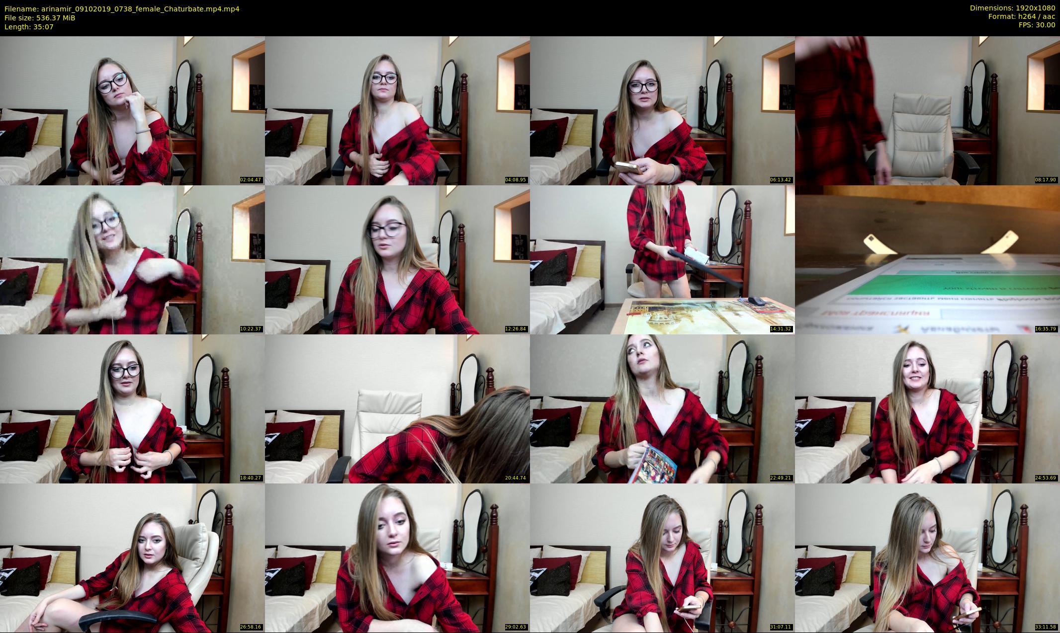arinamir — 36 minute Chaturbate female cam show recording, 1080p, Oct 9, 2019