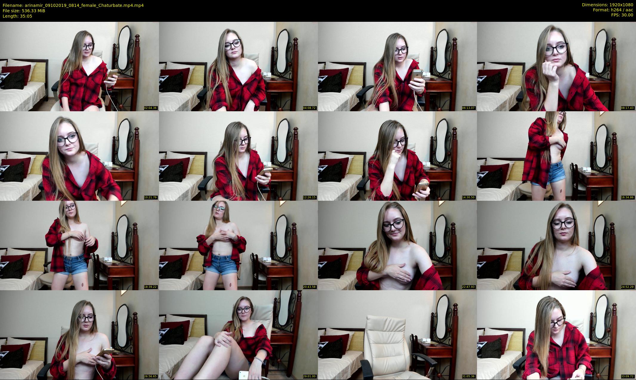 arinamir — 36 minute Chaturbate female cam show recording, 1080p, Oct 9, 2019