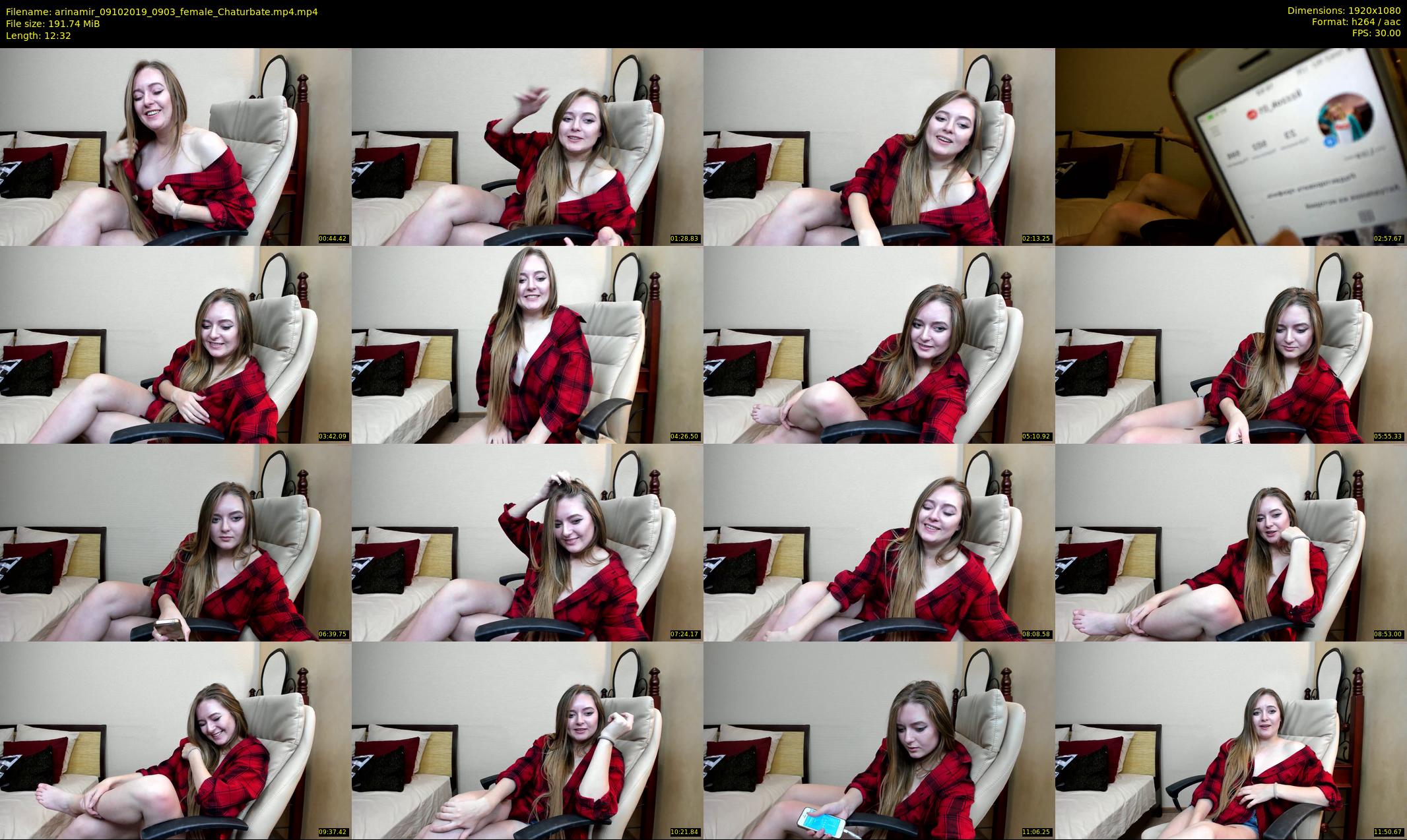arinamir — 13 minute Chaturbate female cam show recording, 1080p, Oct 9, 2019