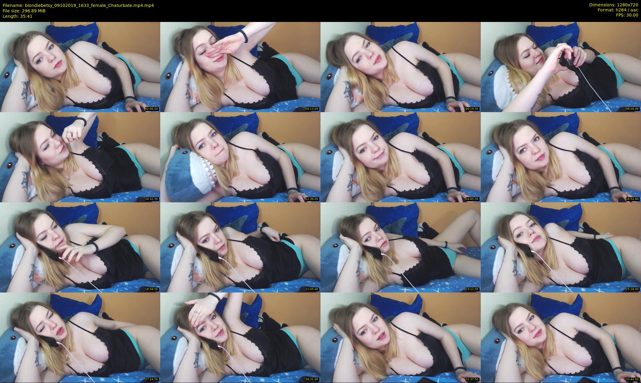 blondiebetsy — 36 minute Chaturbate female cam show recording, 720p, Oct 9, 2019