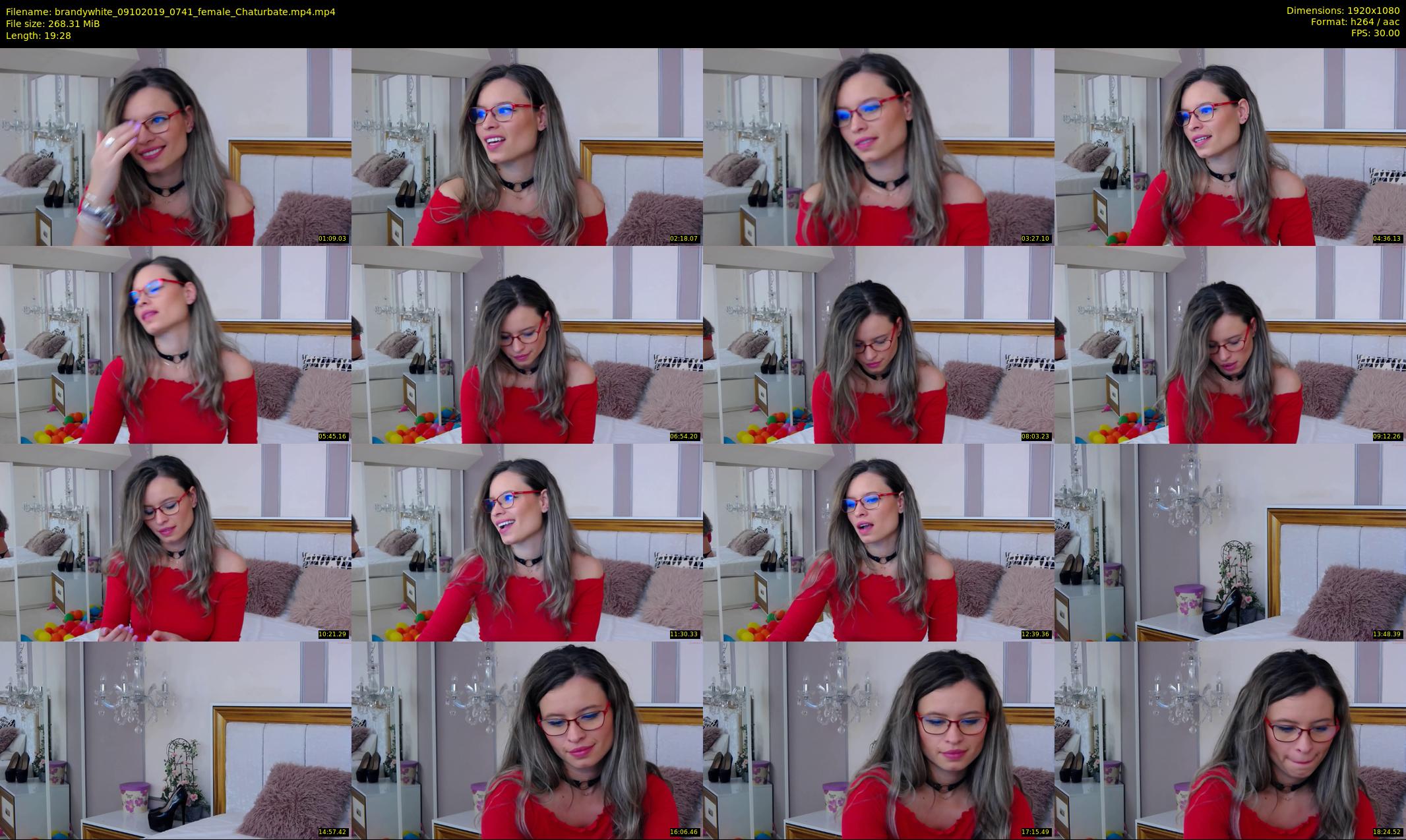 brandywhite — 20 minute Chaturbate female cam show recording, 1080p, Oct 9, 2019