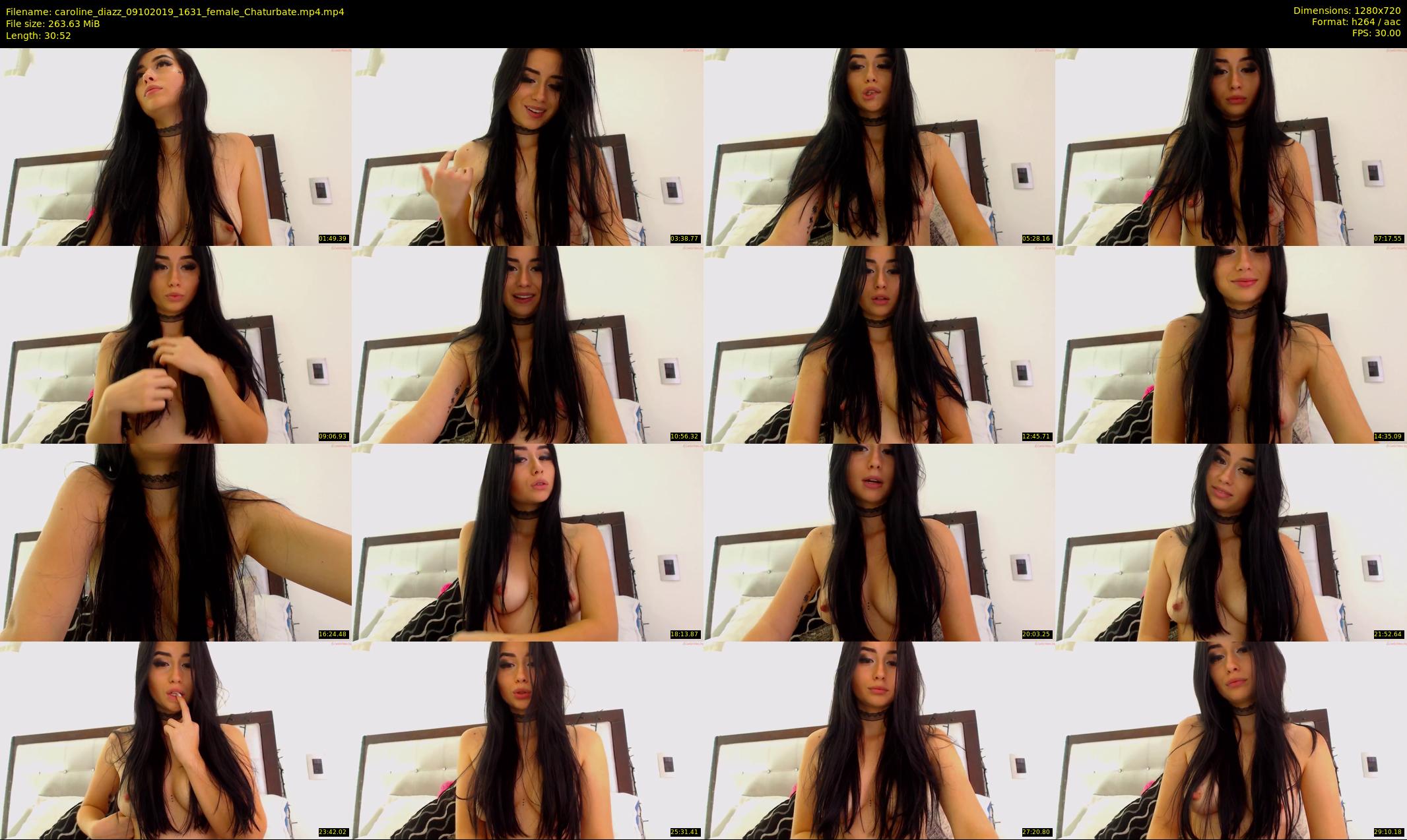 caroline_diazz — 31 minute Chaturbate female cam show recording, 720p, Oct 9, 2019