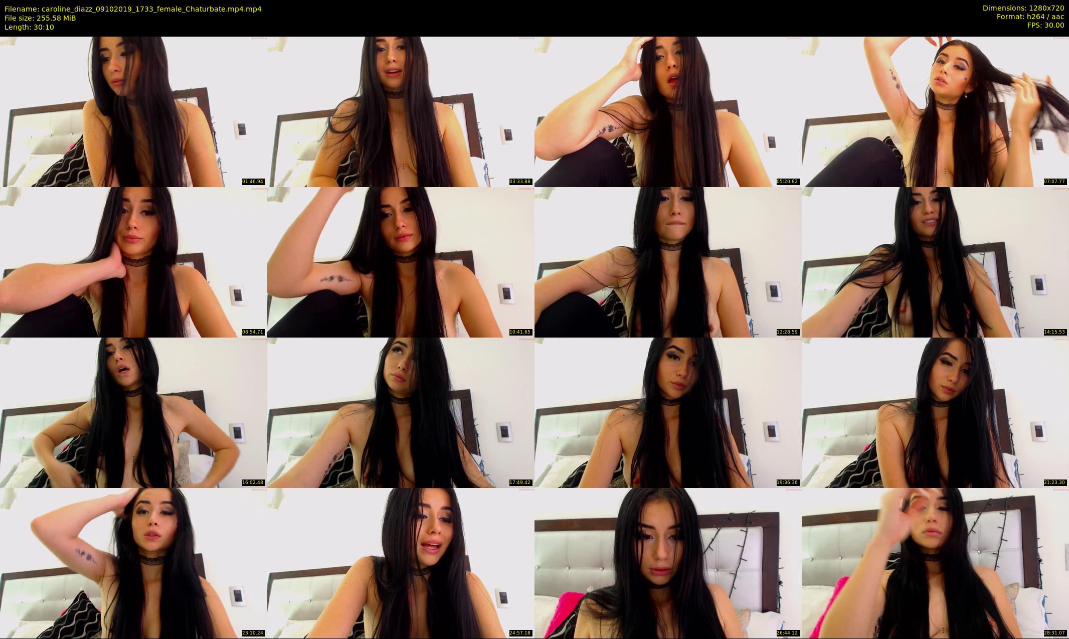 caroline_diazz — 31 minute Chaturbate female cam show recording, 720p, Oct 9, 2019