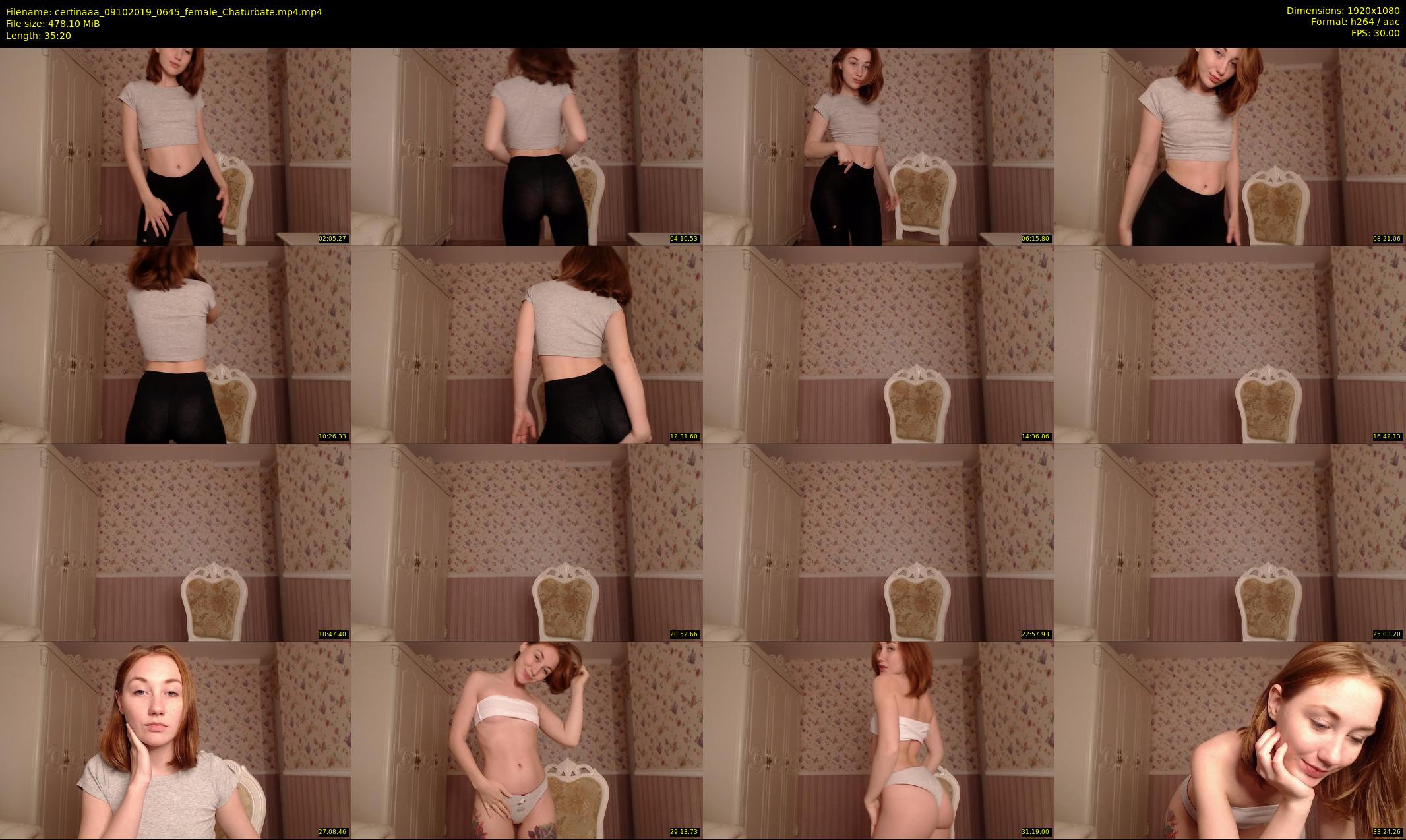certinaaa — 36 minute Chaturbate female cam show recording, 1080p, Oct 9, 2019