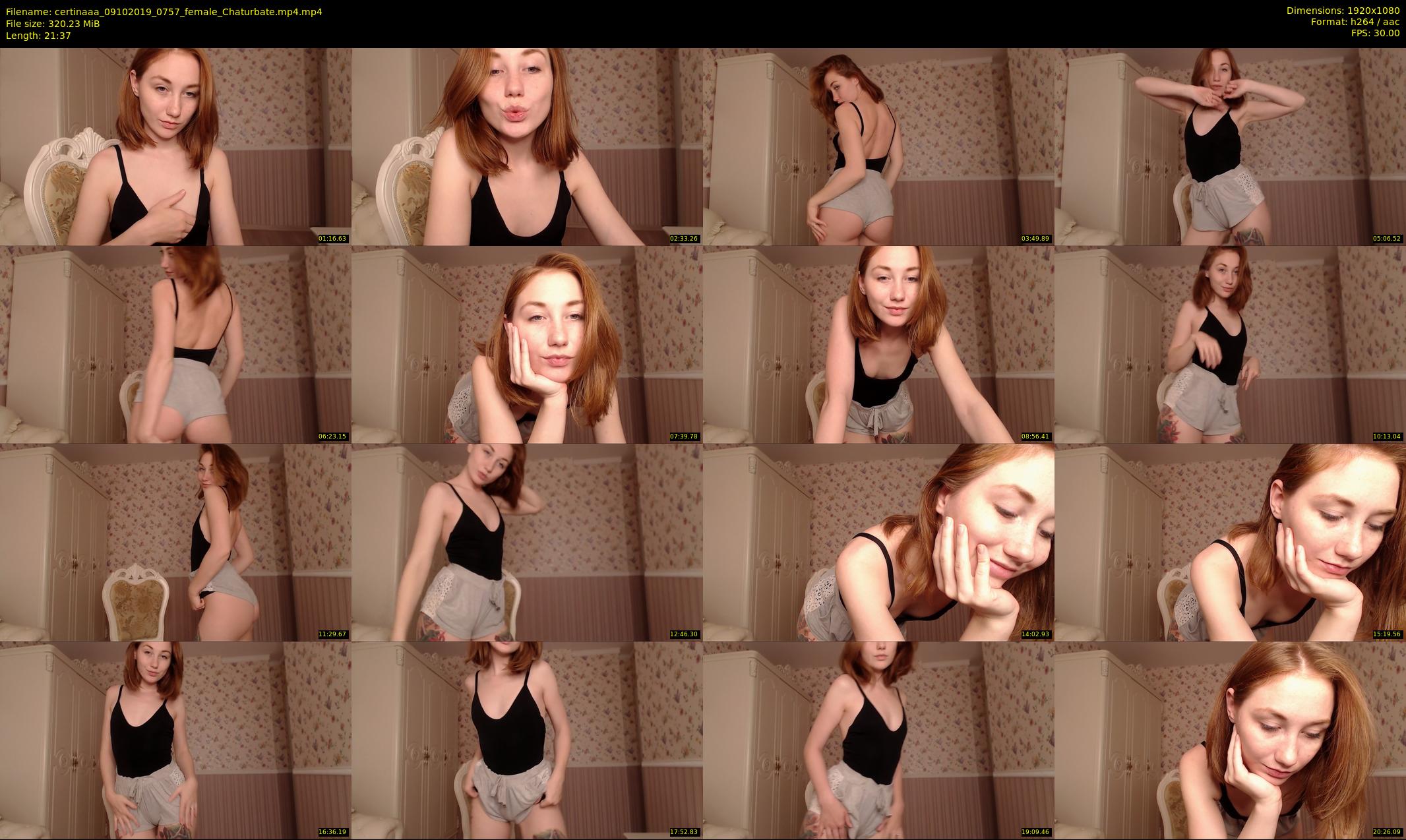 certinaaa — 22 minute Chaturbate female cam show recording, 1080p, Oct 9, 2019