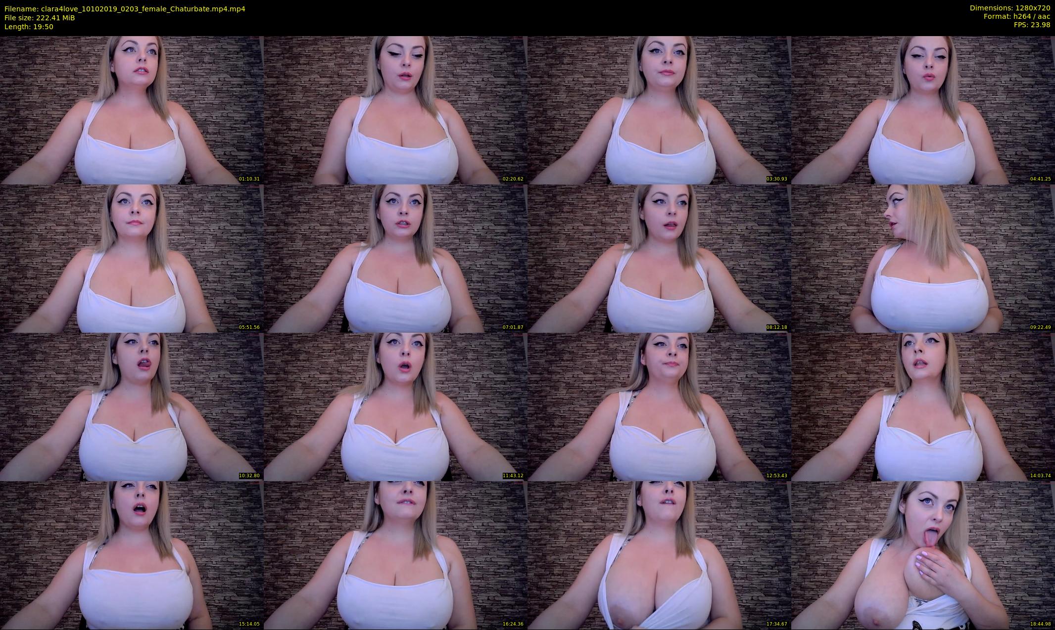 clara4love — 20 minute Chaturbate female cam show recording, 720p, Oct 10, 2019
