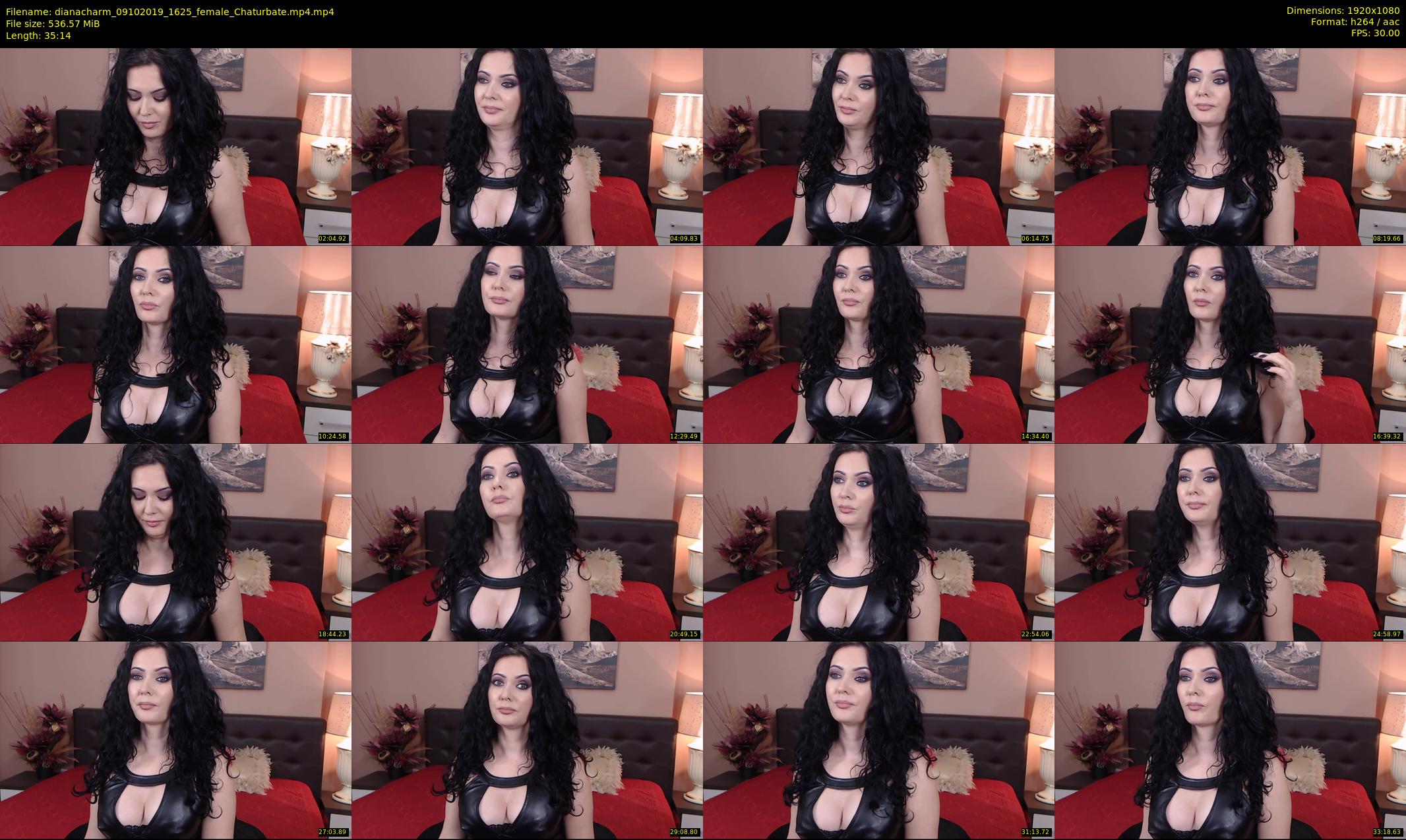 dianacharm — 36 minute Chaturbate female cam show recording, 1080p, Oct 9, 2019