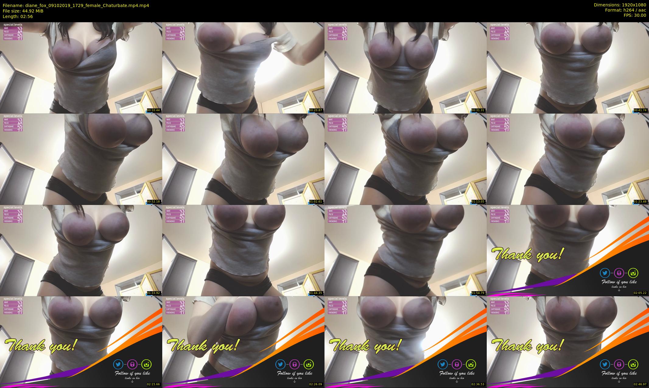 diane_fox — 3 minute Chaturbate female cam show recording, 1080p, Oct 9, 2019