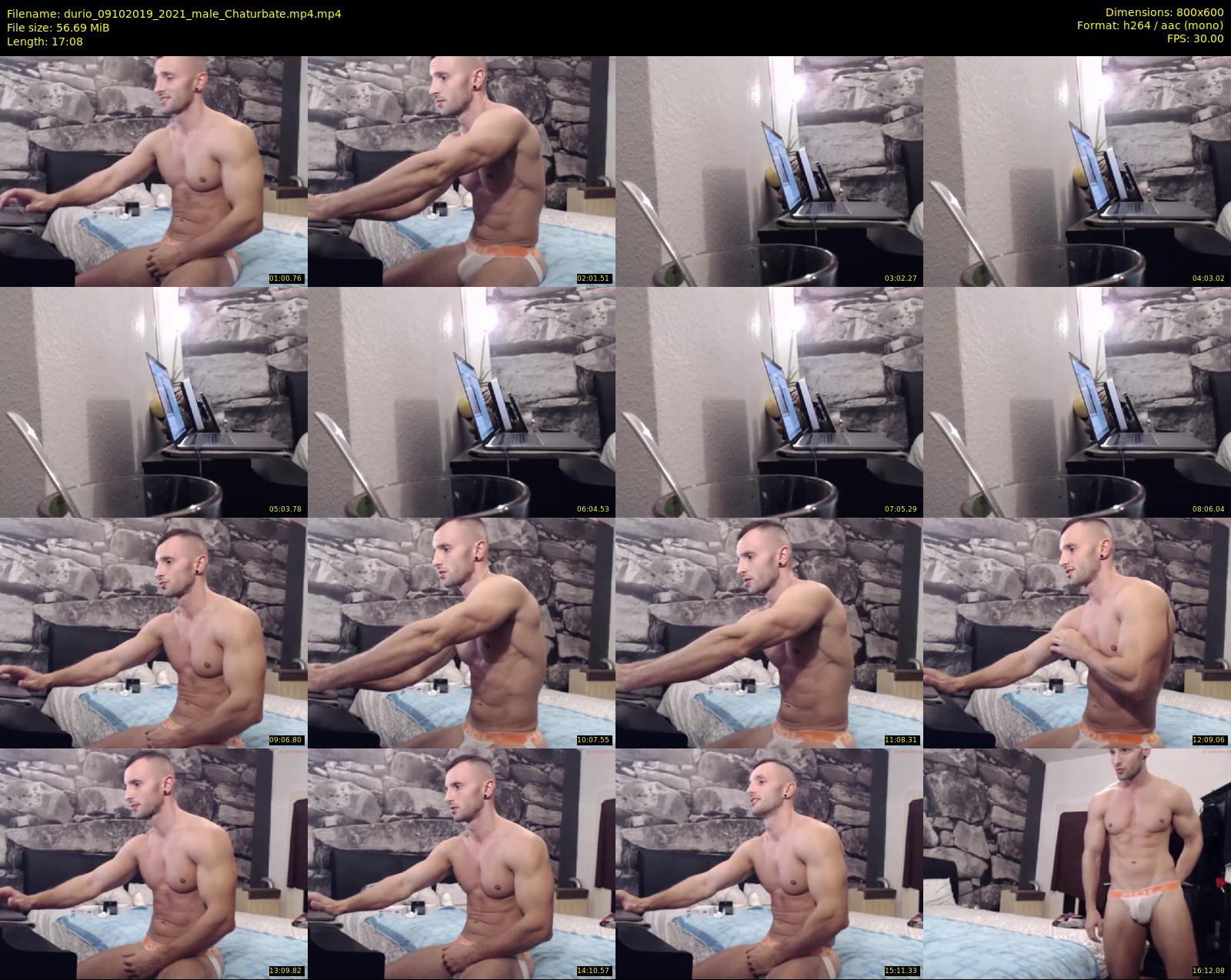 durio — 18 minute Chaturbate male cam show recording, 480p, Oct 9, 2019