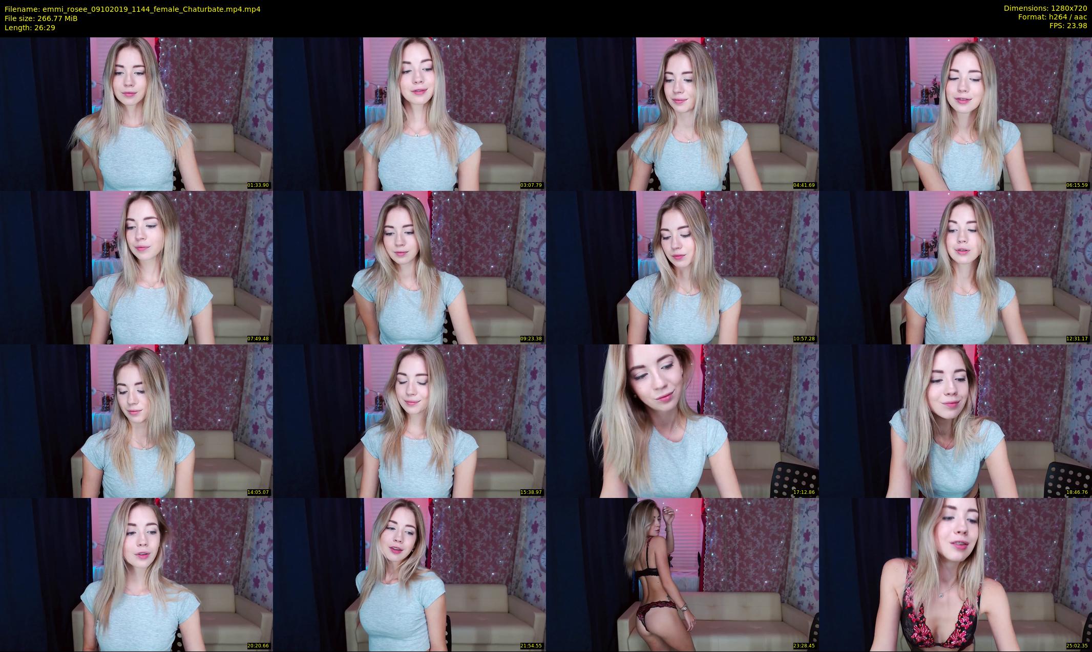 emmi_rosee — 27 minute Chaturbate female cam show recording, 720p, Oct 9, 2019