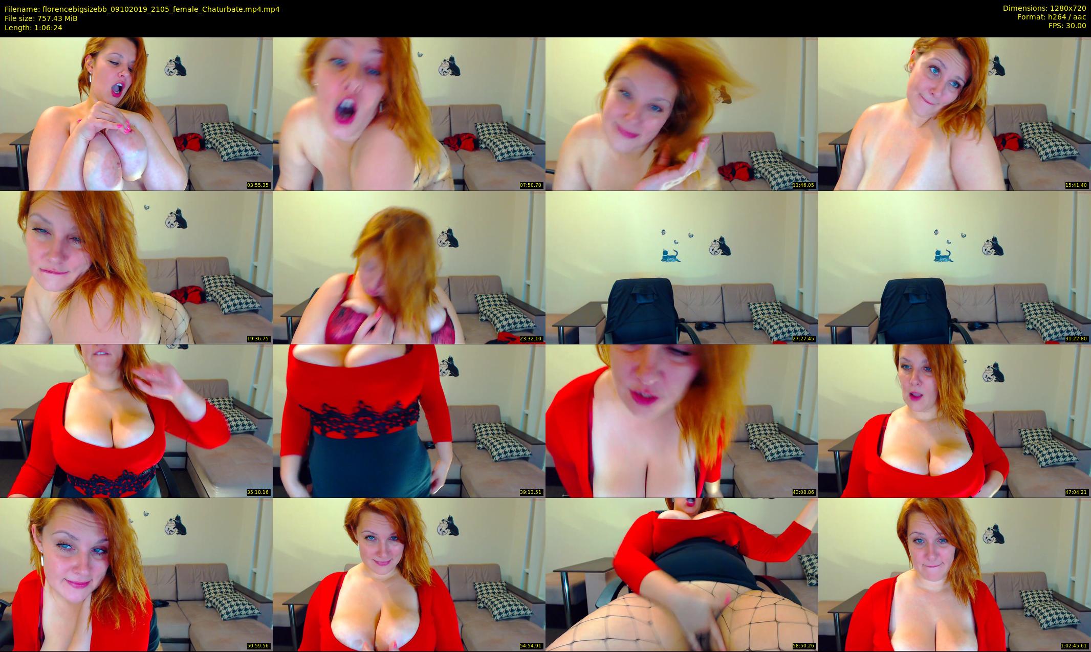 florencebigsizebb — 67 minute Chaturbate female cam show recording, 720p, Oct 9, 2019
