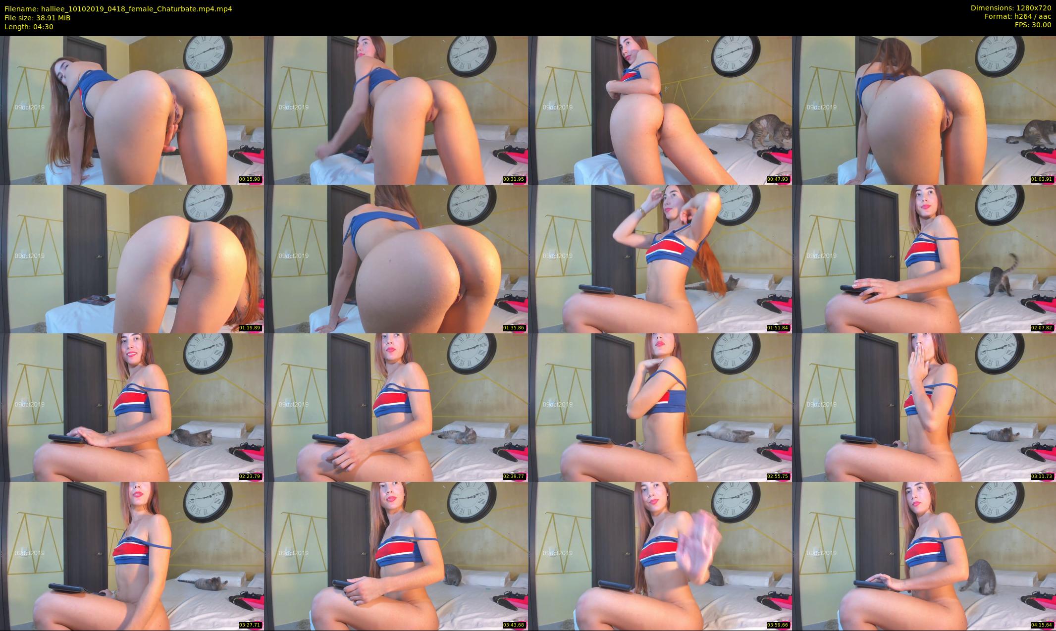 halliee — 5 minute Chaturbate couple cam show recording, 720p, Oct 10, 2019
