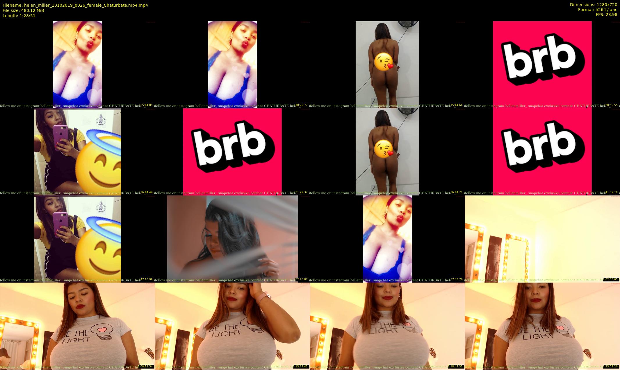 helen_miller — 89 minute Chaturbate female cam show recording, 720p, Oct 10, 2019
