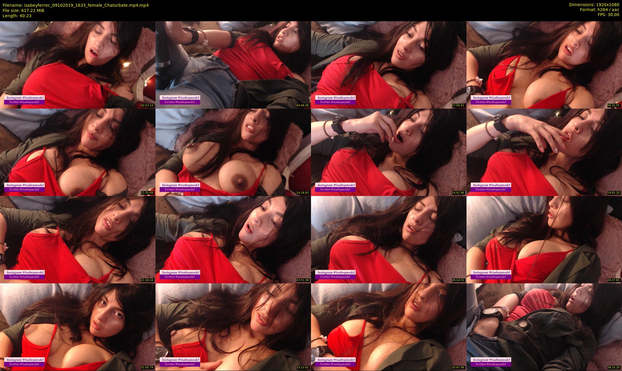isabeyferrec — 41 minute Chaturbate female cam show recording, 1080p, Oct 9, 2019