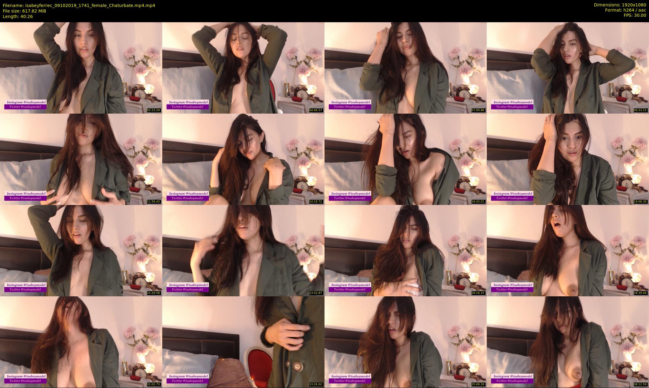 isabeyferrec — 41 minute Chaturbate female cam show recording, 1080p, Oct 9, 2019