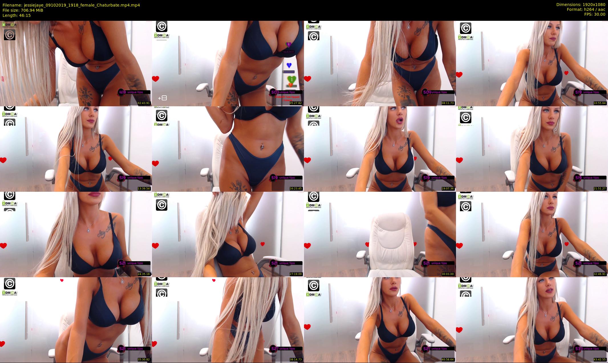 jessiejaye — 47 minute Chaturbate female cam show recording, 1080p, Oct 9, 2019