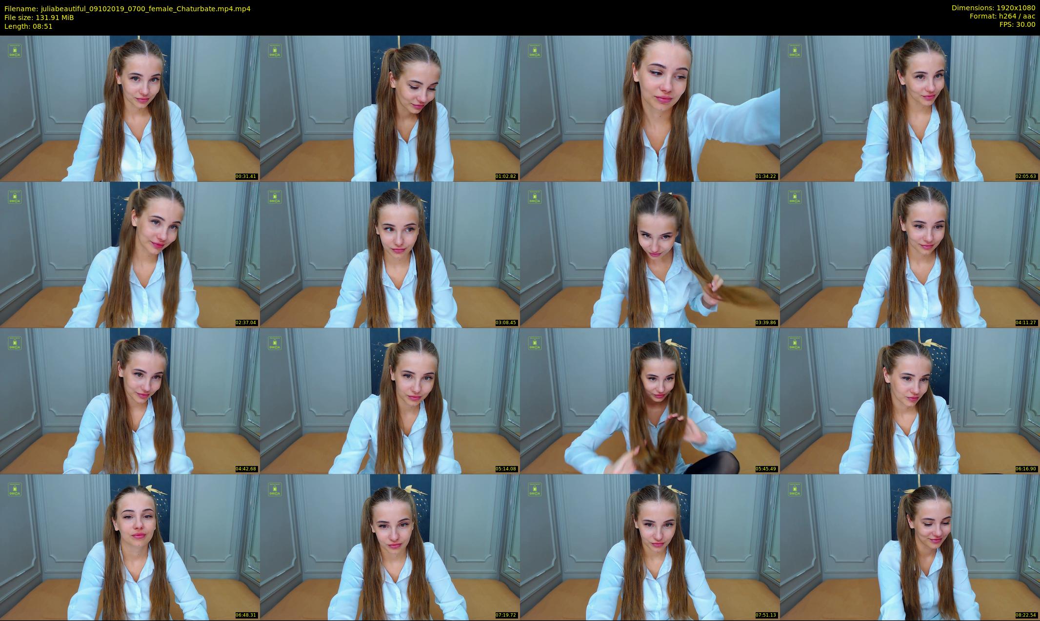 juliabeautiful — 9 minute Chaturbate female cam show recording, 1080p, Oct 9, 2019