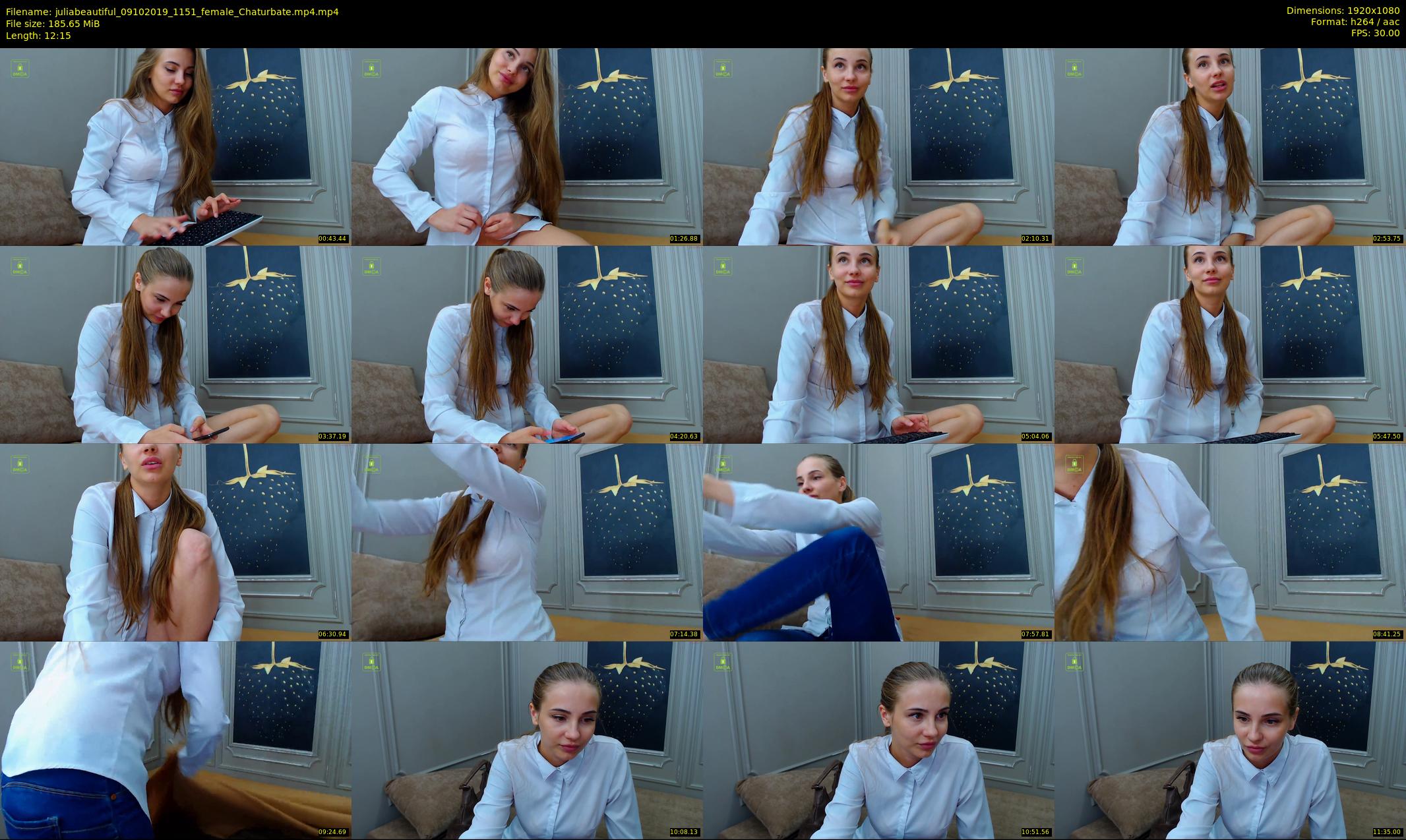 juliabeautiful — 13 minute Chaturbate female cam show recording, 1080p, Oct 9, 2019