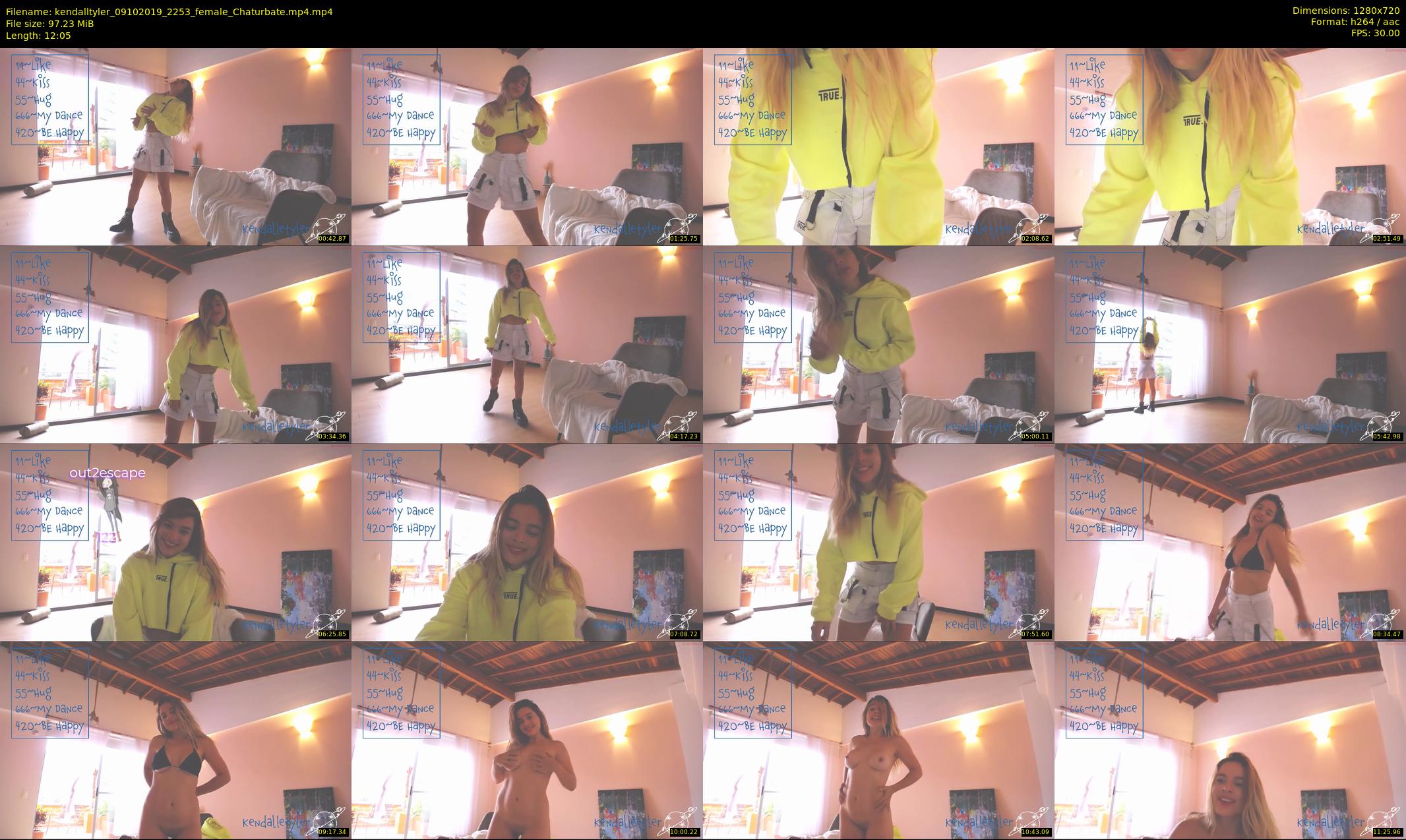 kendalltyler — 13 minute Chaturbate female cam show recording, 720p, Oct 9, 2019