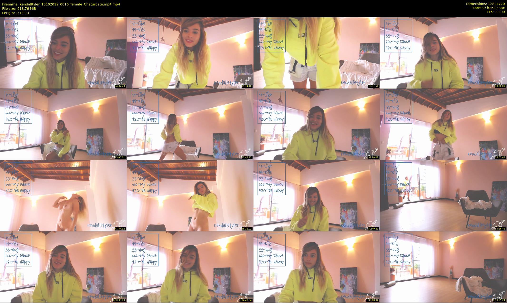 kendalltyler — 79 minute Chaturbate female cam show recording, 720p, Oct 10, 2019