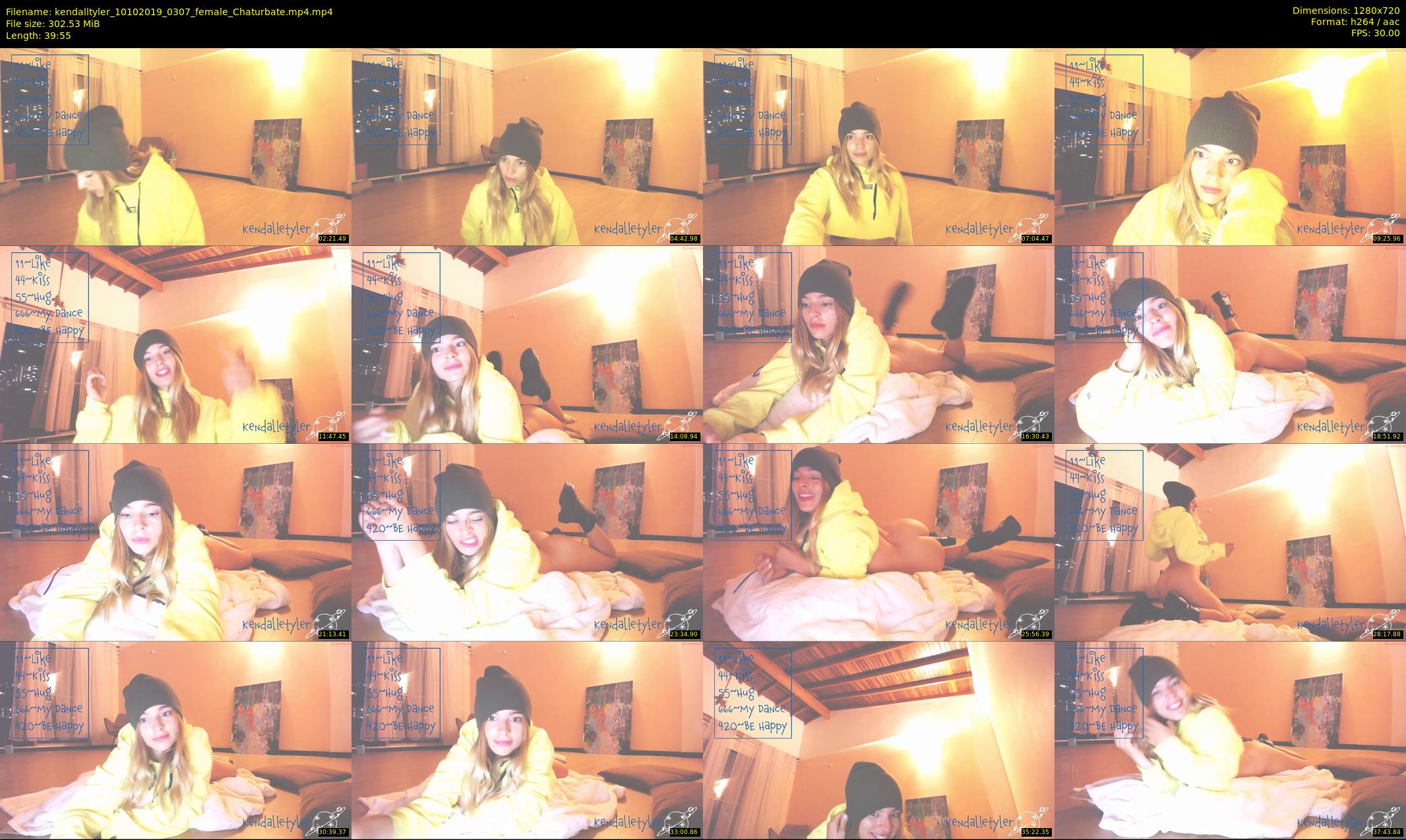 kendalltyler — 40 minute Chaturbate female cam show recording, 720p, Oct 10, 2019