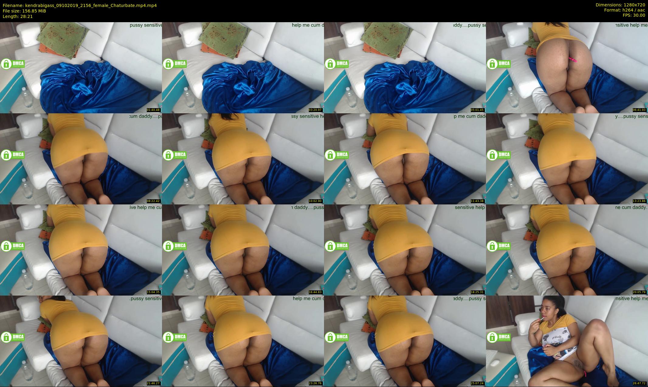 kendrabigass — 29 minute Chaturbate female cam show recording, 720p, Oct 9, 2019