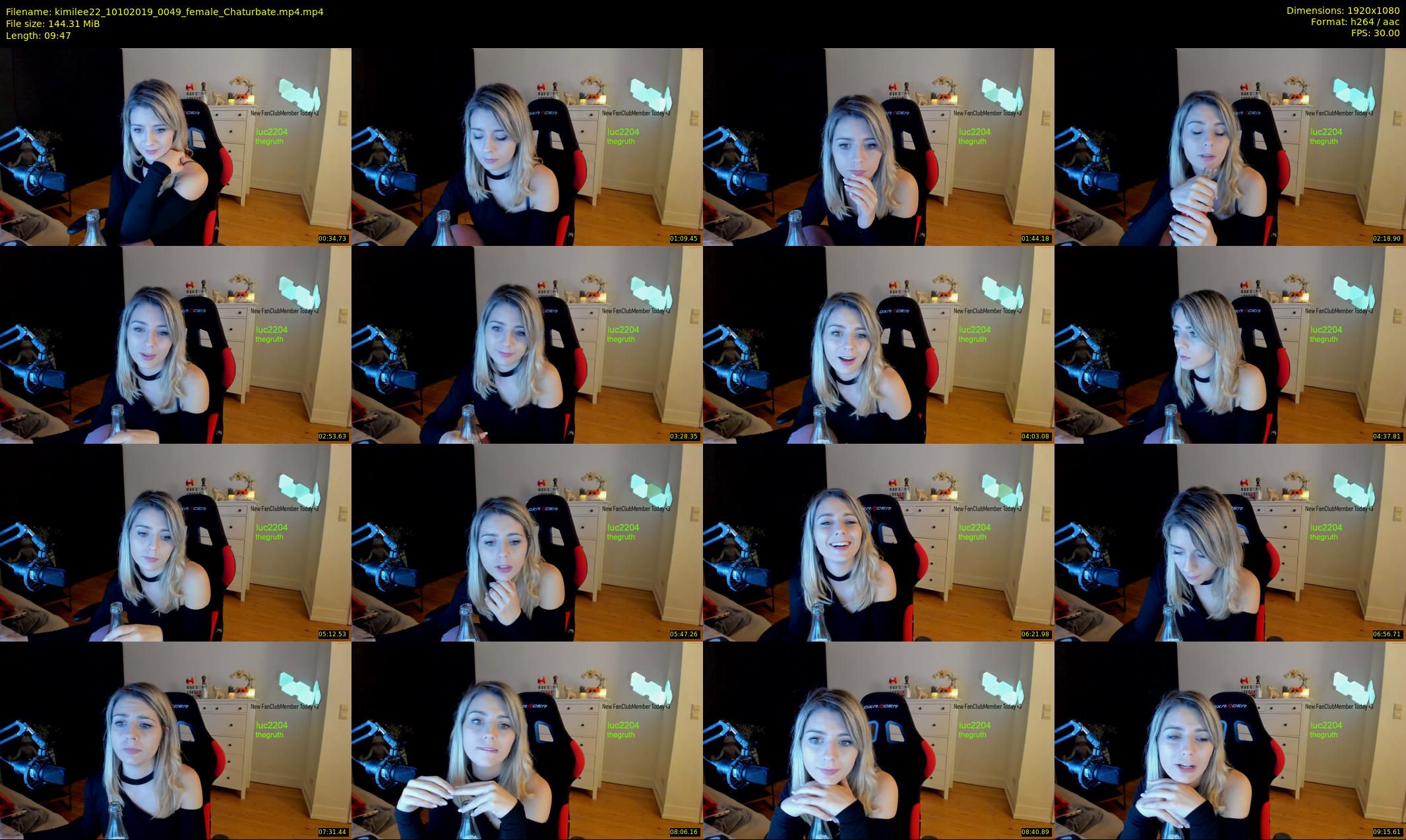kimilee22 — 10 minute Chaturbate female cam show recording, 1080p, Oct 10, 2019