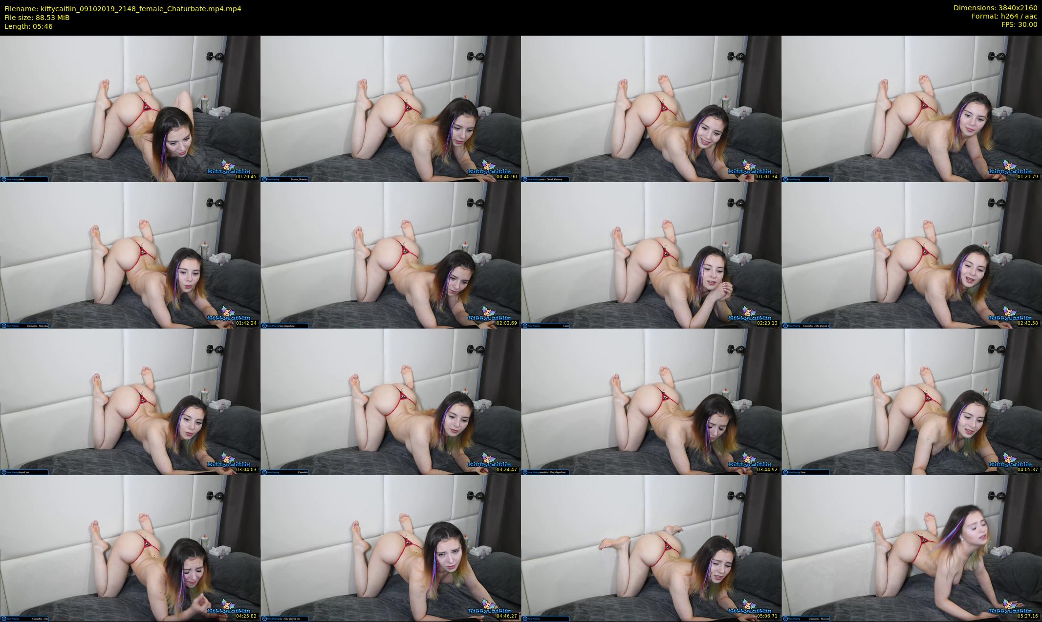 kittycaitlin — 6 minute Chaturbate female cam show recording, 4K, Oct 9, 2019