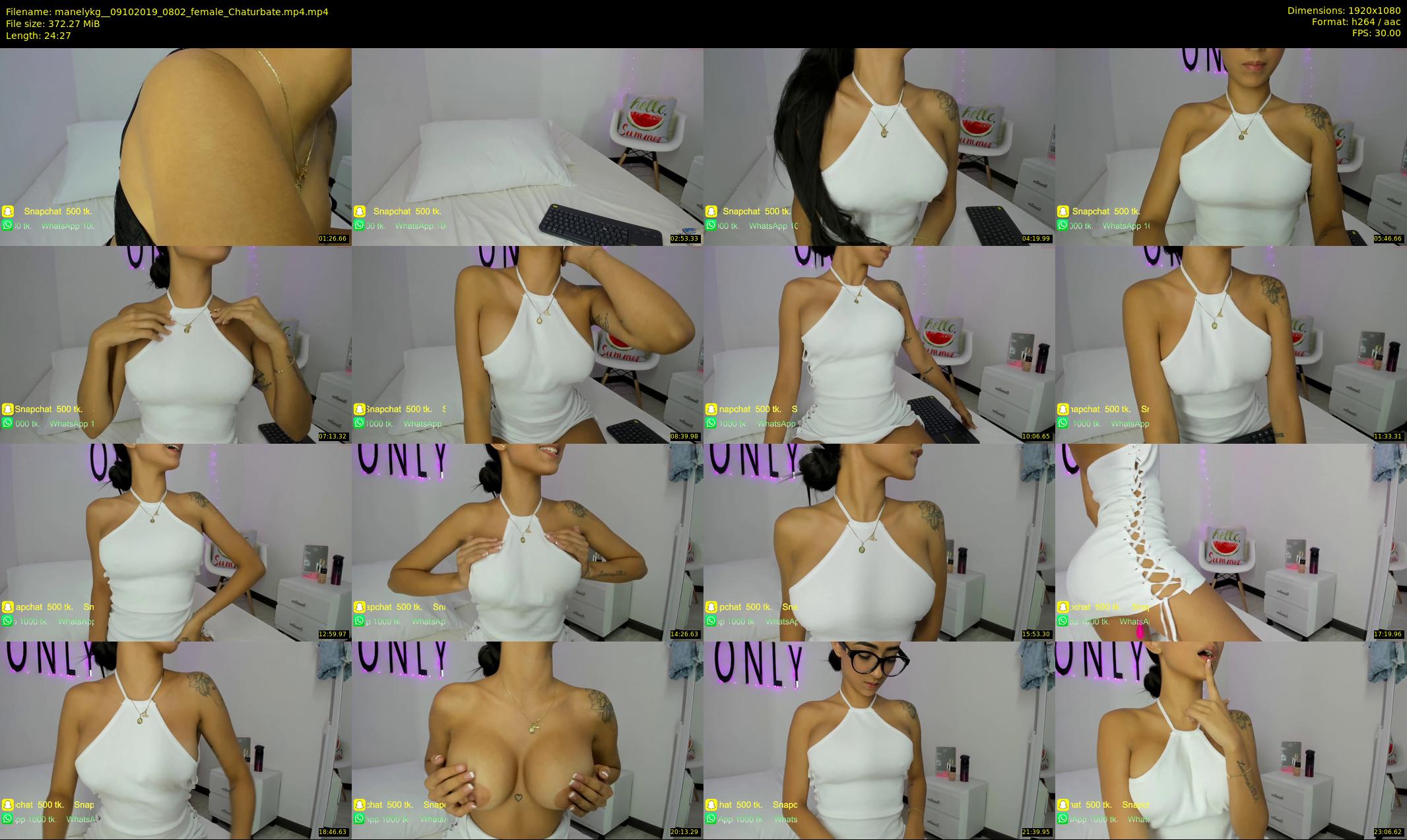 manelykg_ — 25 minute Chaturbate female cam show recording, 1080p, Oct 9, 2019