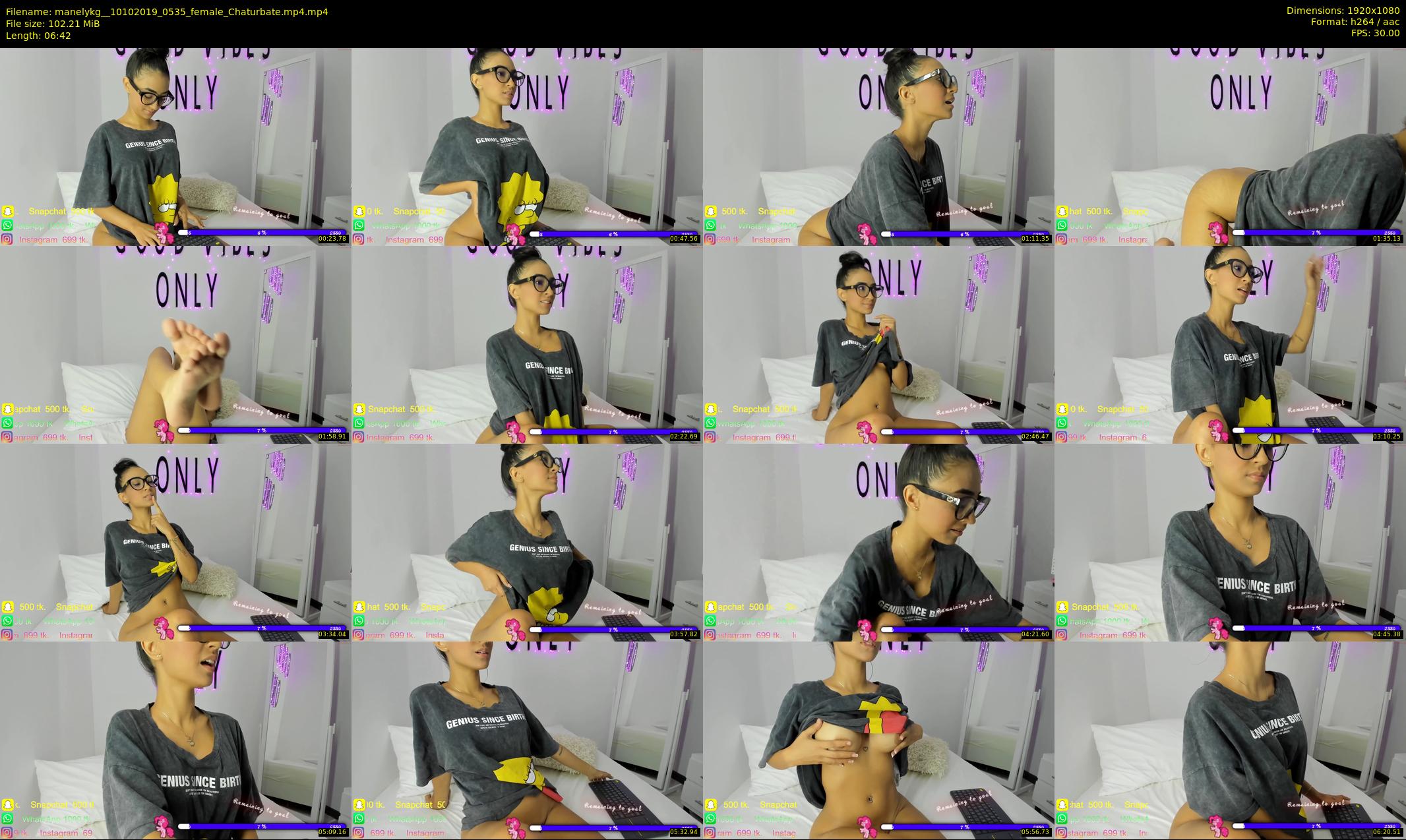 manelykg_ — 7 minute Chaturbate female cam show recording, 1080p, Oct 10, 2019