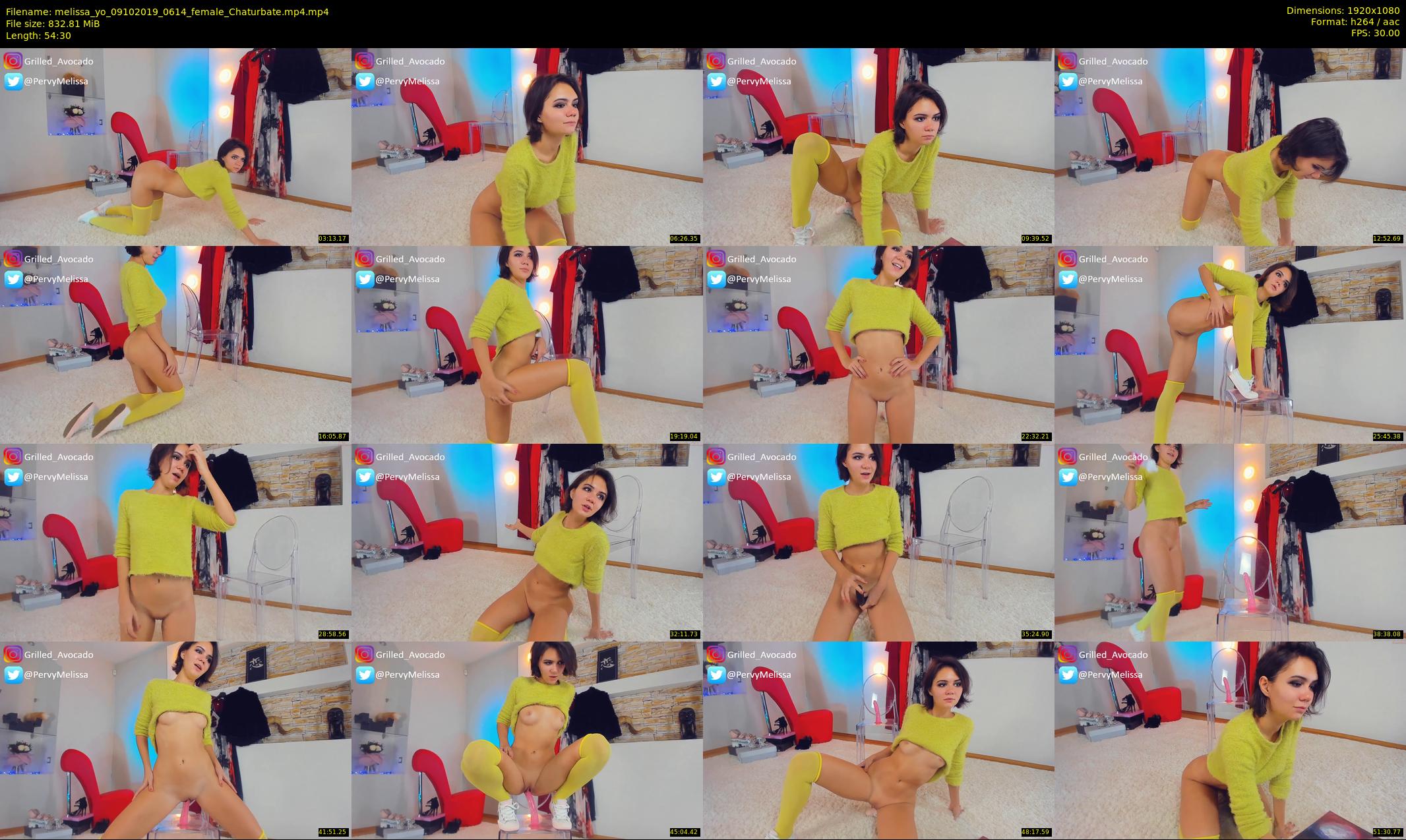 melissa_yo — 55 minute Chaturbate female cam show recording, 1080p, Oct 9, 2019