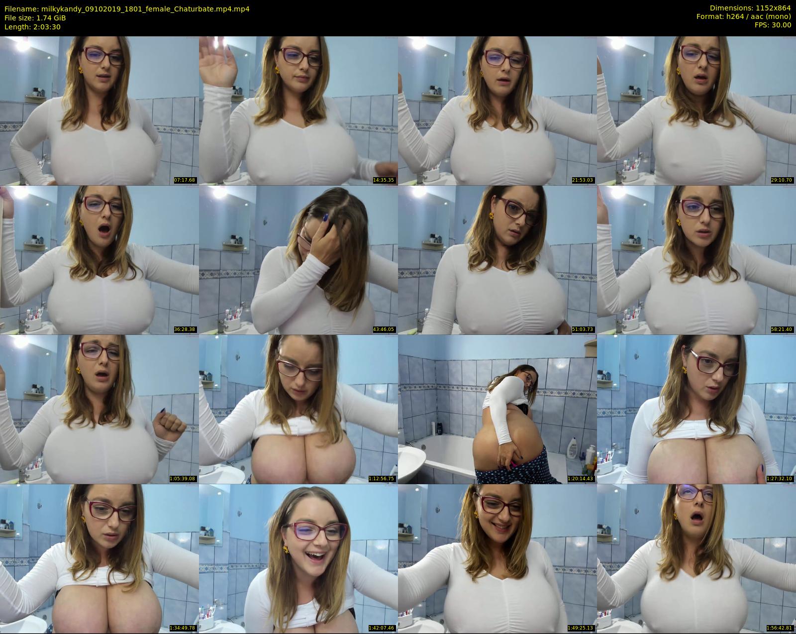 milkykandy — 124 minute Chaturbate female cam show recording, 720p, Oct 9, 2019