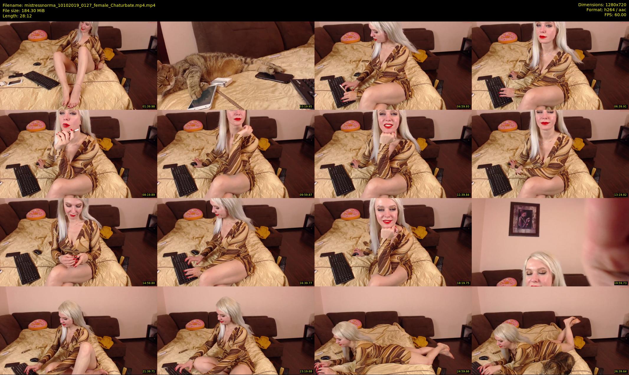 mistressnorma — 29 minute Chaturbate female cam show recording, 720p, Oct 10, 2019