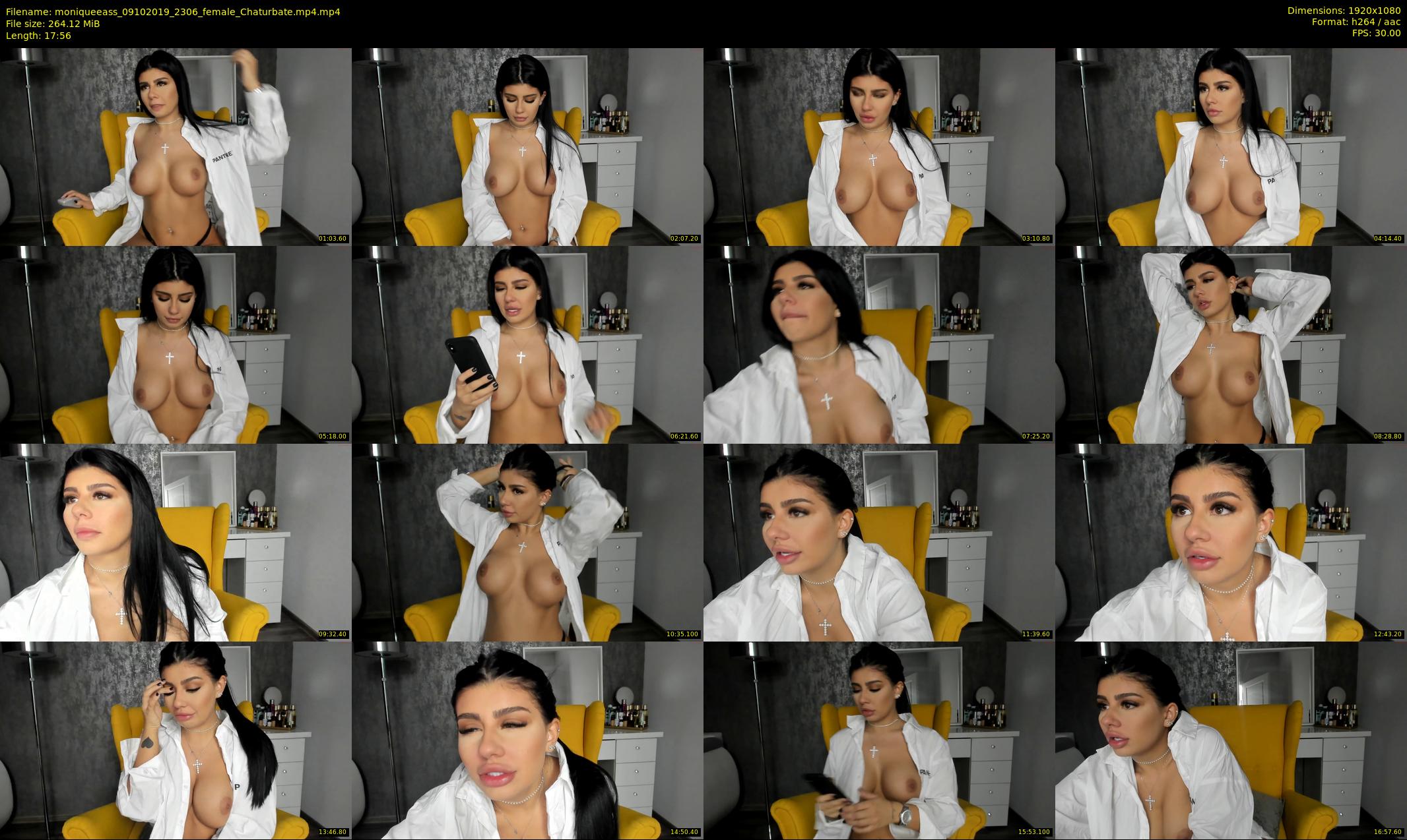 moniqueeass — 18 minute Chaturbate female cam show recording, 1080p, Oct 9, 2019