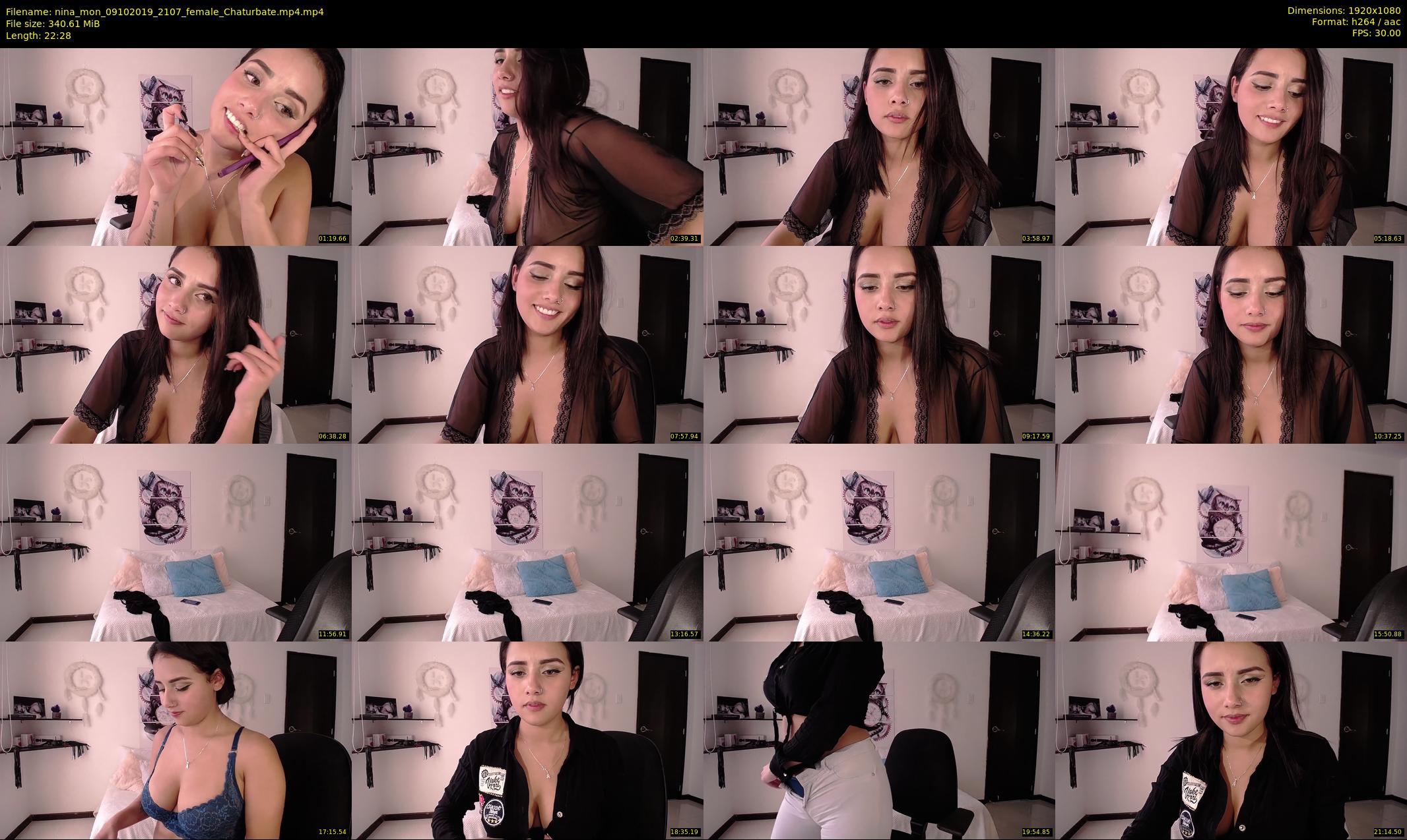 nina_mon — 23 minute Chaturbate female cam show recording, 1080p, Oct 9, 2019