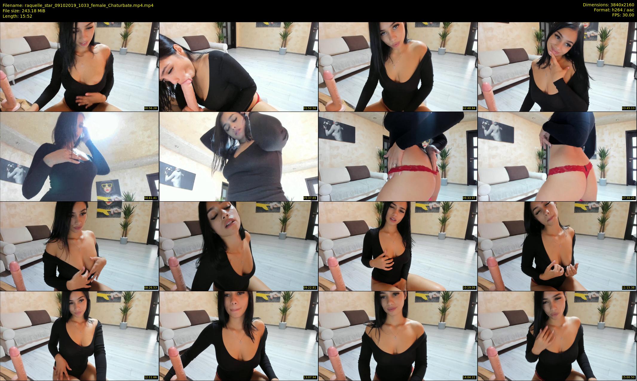 raquelle_star — 16 minute Chaturbate couple cam show recording, 4K, Oct 9, 2019