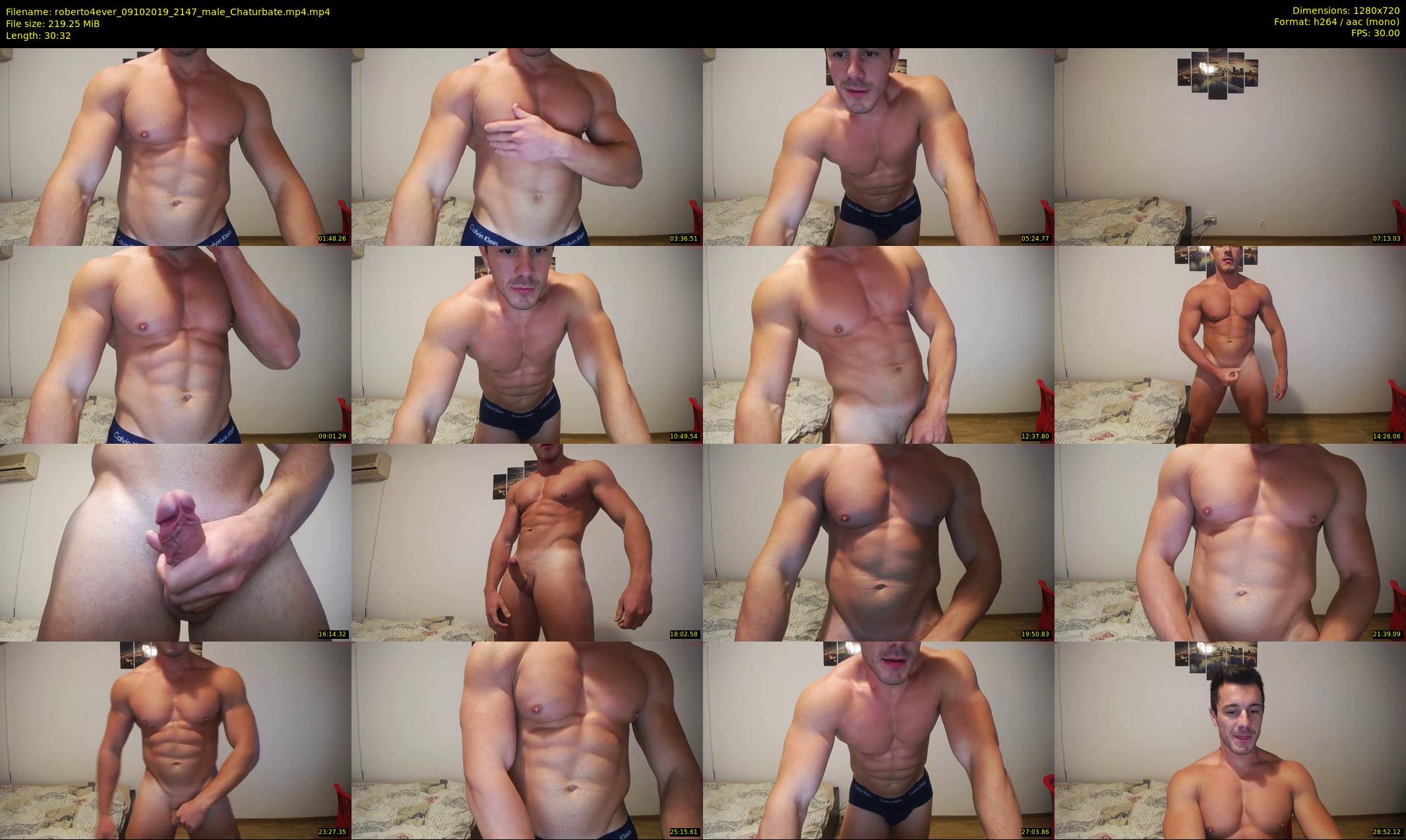 roberto4ever — 31 minute Chaturbate male cam show recording, 720p, Oct 9, 2019