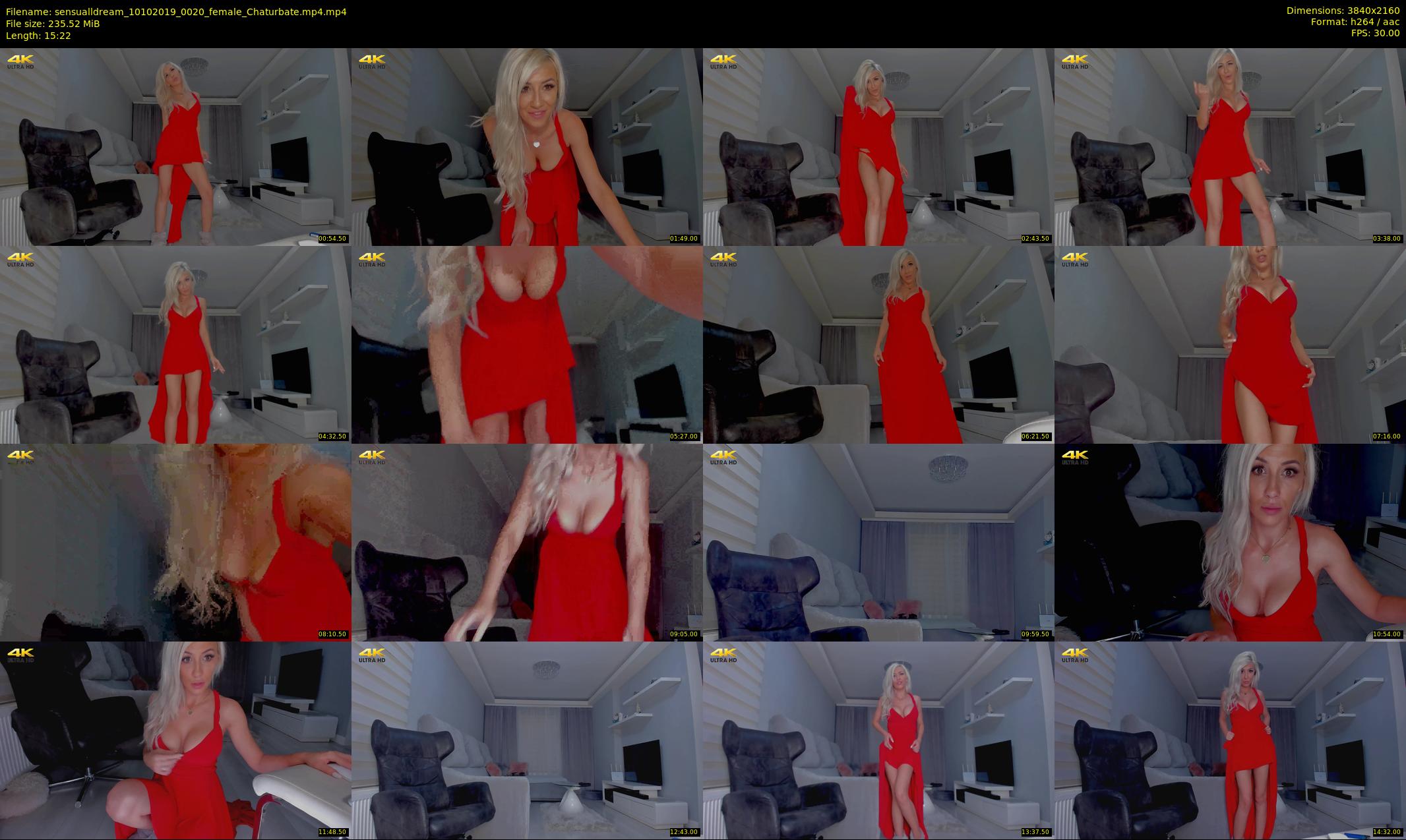 sensualldream — 16 minute Chaturbate female cam show recording, 4K, Oct 10, 2019
