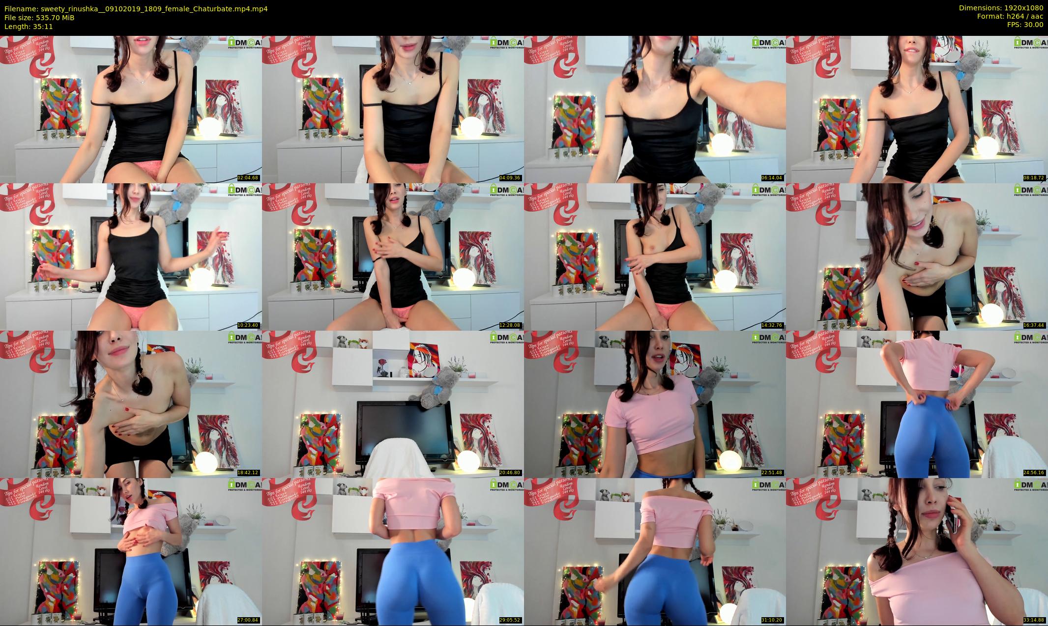 sweety_rinushka_ — 36 minute Chaturbate female cam show recording, 1080p, Oct 9, 2019