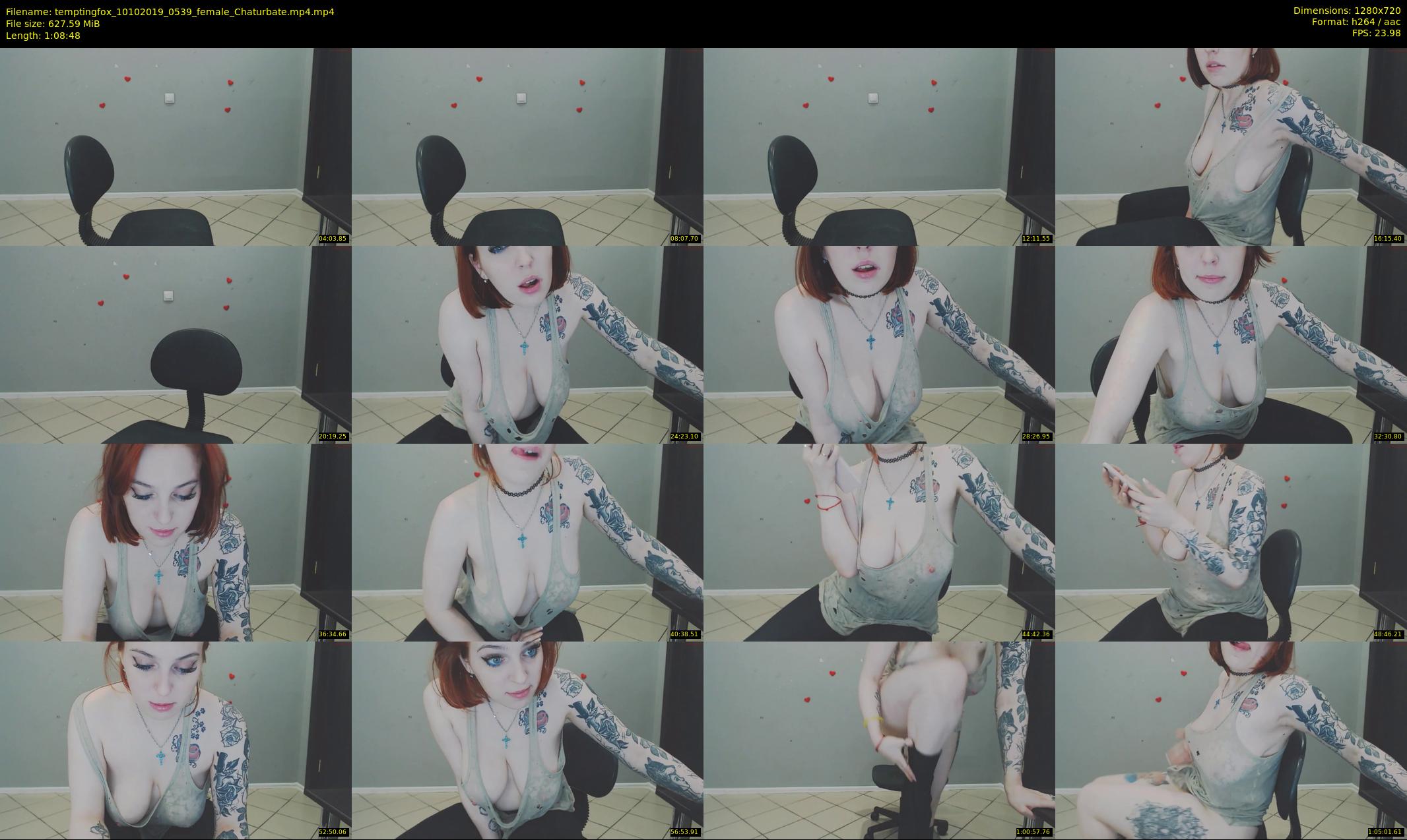 temptingfox — 69 minute Chaturbate female cam show recording, 720p, Oct 10, 2019