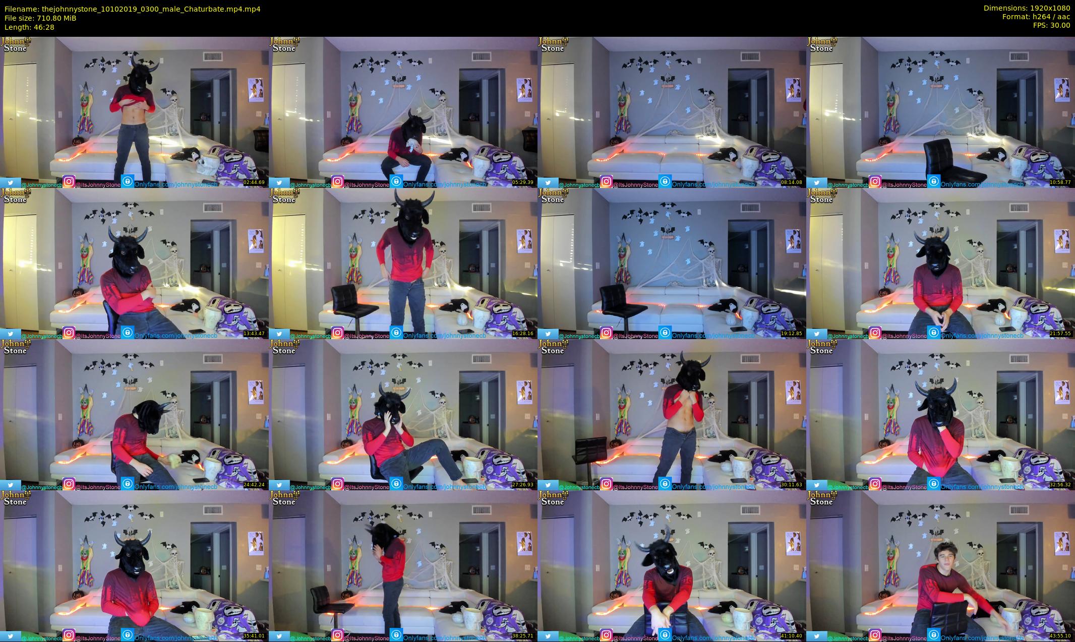 thejohnnystone — 47 minute Chaturbate male cam show recording, 1080p, Oct 10, 2019