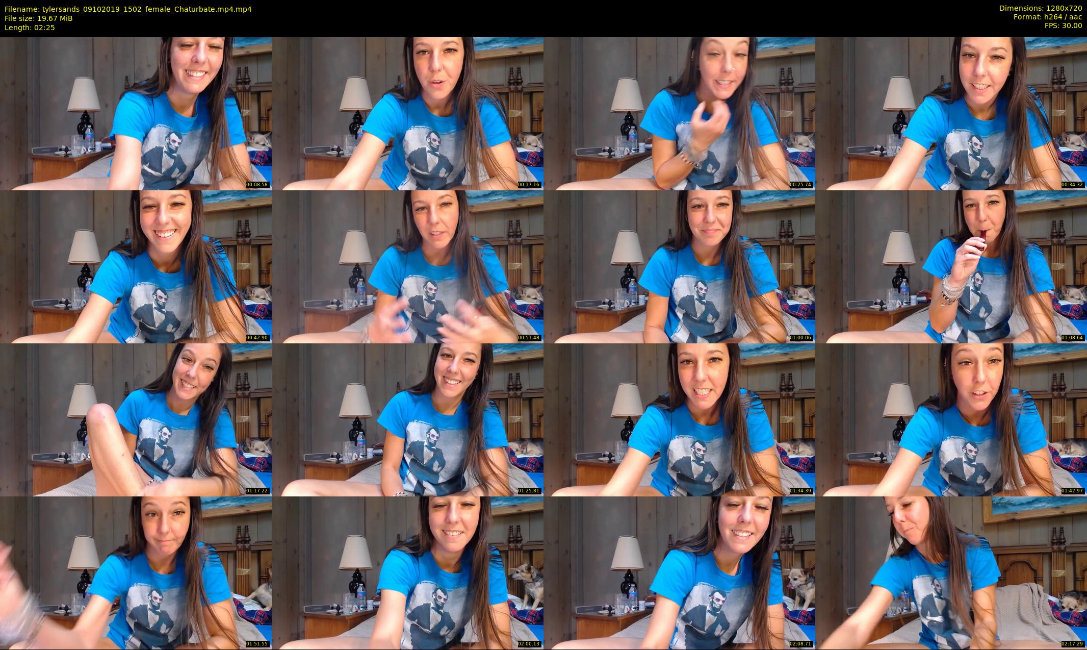 tylersands — 3 minute Chaturbate female cam show recording, 720p, Oct 9, 2019