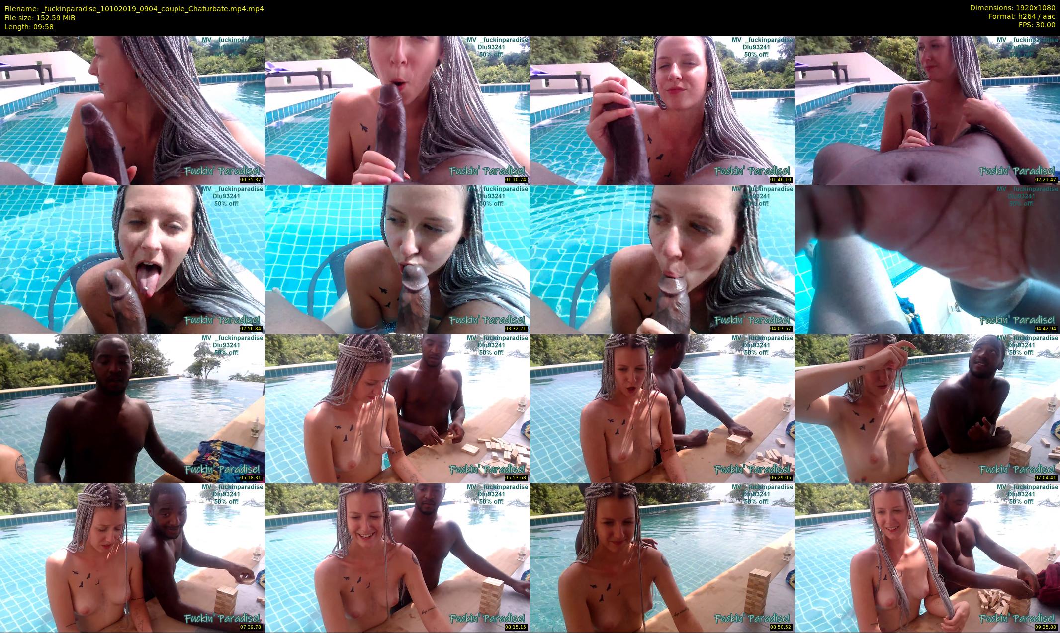 _fuckinparadise — 10 minute Chaturbate couple cam show recording, 1080p, Oct 10, 2019