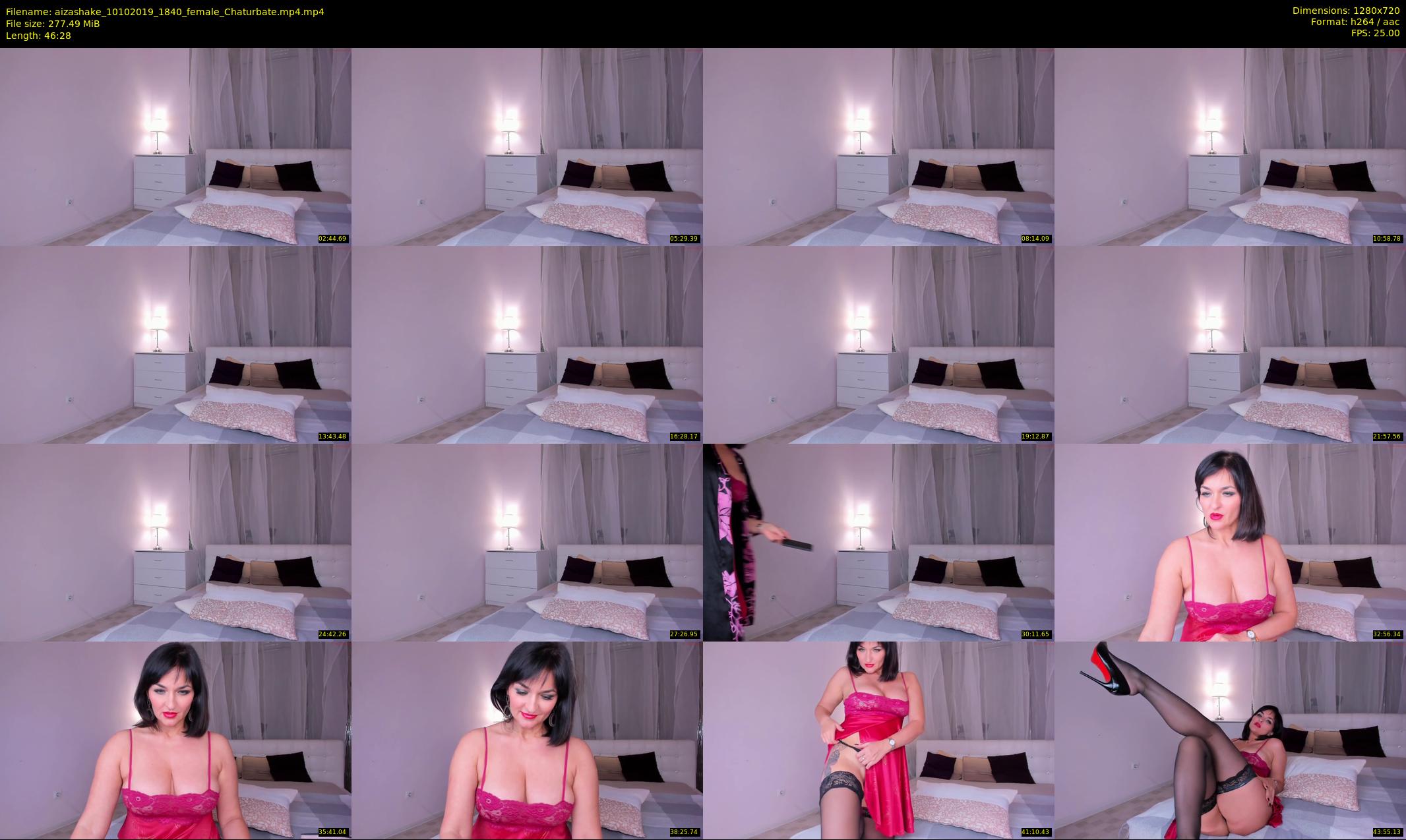 aizashake — 47 minute Chaturbate female cam show recording, 720p, Oct 10, 2019