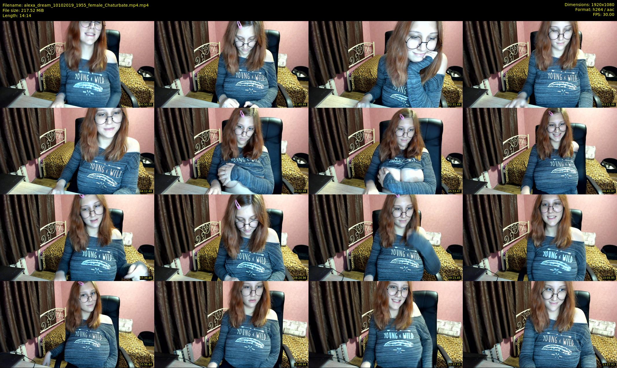 alexa_dream — 15 minute Chaturbate female cam show recording, 1080p, Oct 10, 2019