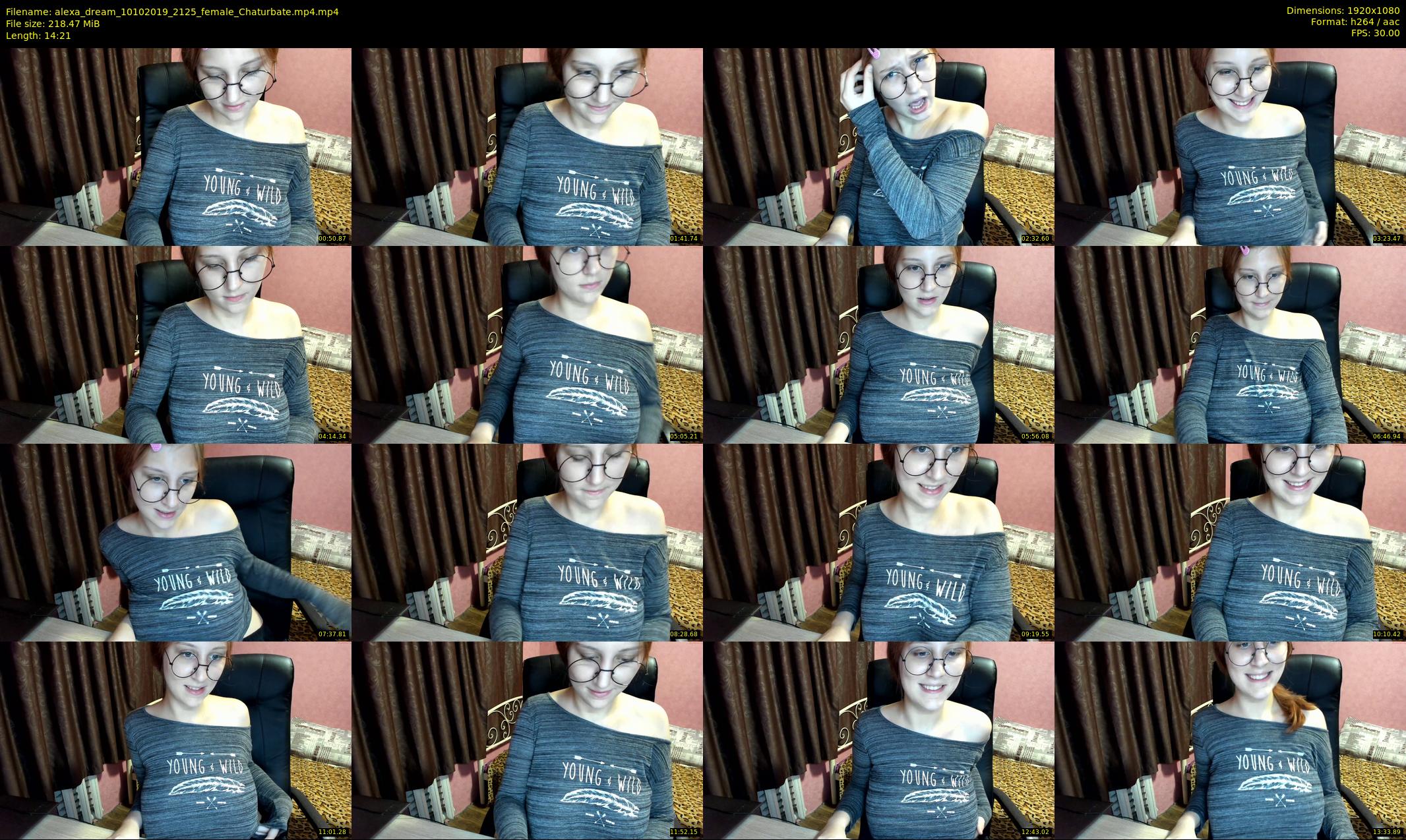 alexa_dream — 15 minute Chaturbate female cam show recording, 1080p, Oct 10, 2019